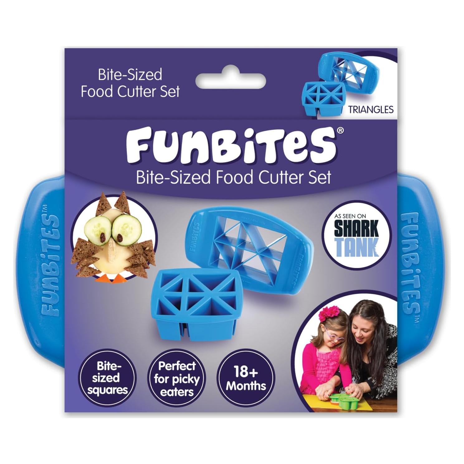 Cortador de Sándwich FunBites Triángulos Azules 15.24x9.53cm