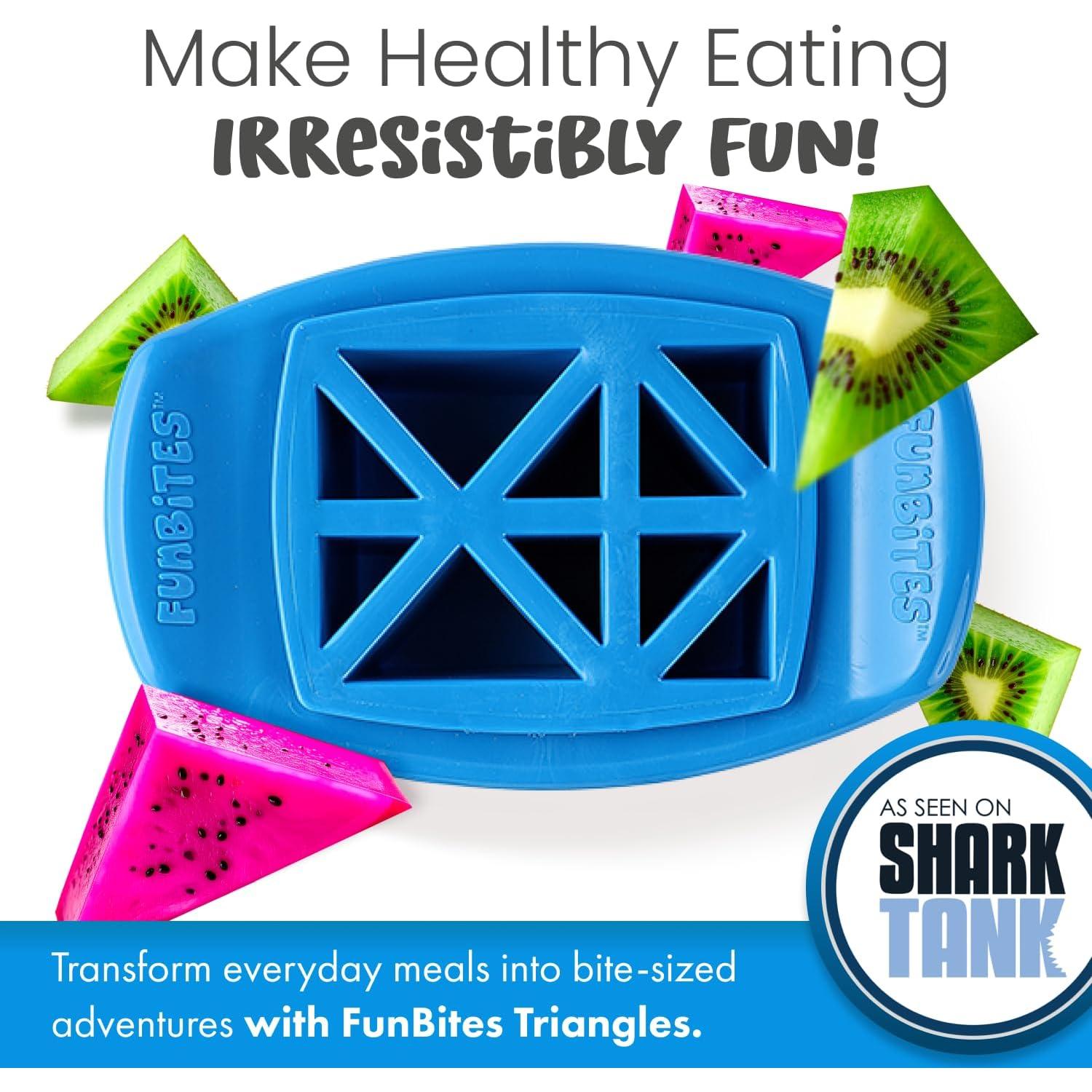 Cortador de Sándwich FunBites Triángulos Azules 15.24x9.53cm