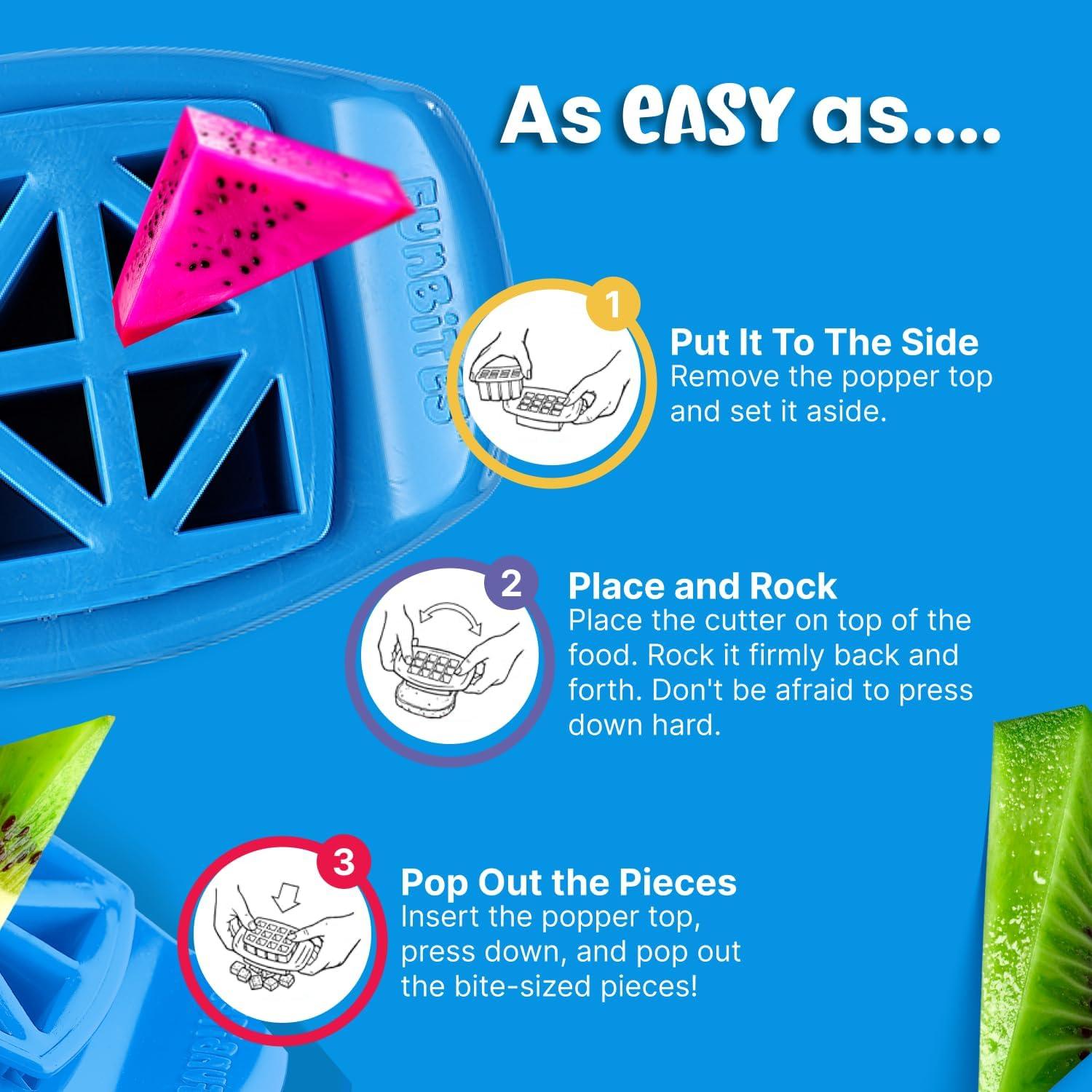 Cortador de Sándwich FunBites Triángulos Azules 15.24x9.53cm