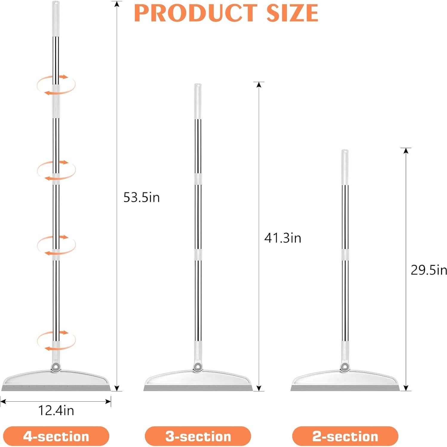 Escoba Mágica Multifuncional NACENA 137 cm Silicona Blanca