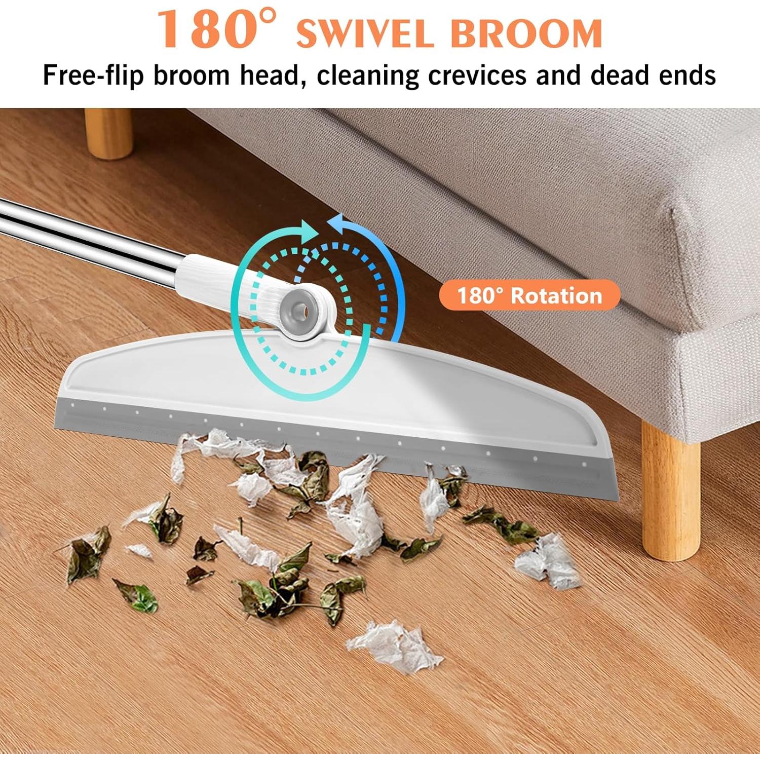 Escoba Mágica Multifuncional NACENA 137 cm Silicona Blanca