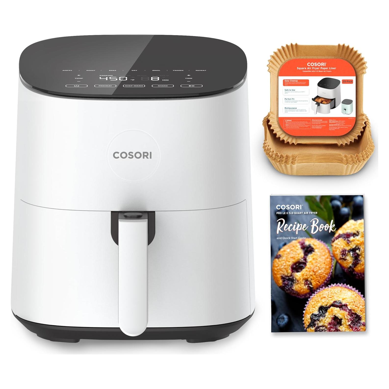 Freidora de Aire COSORI Pro LE 5 Qt Blanca, 10 Funciones