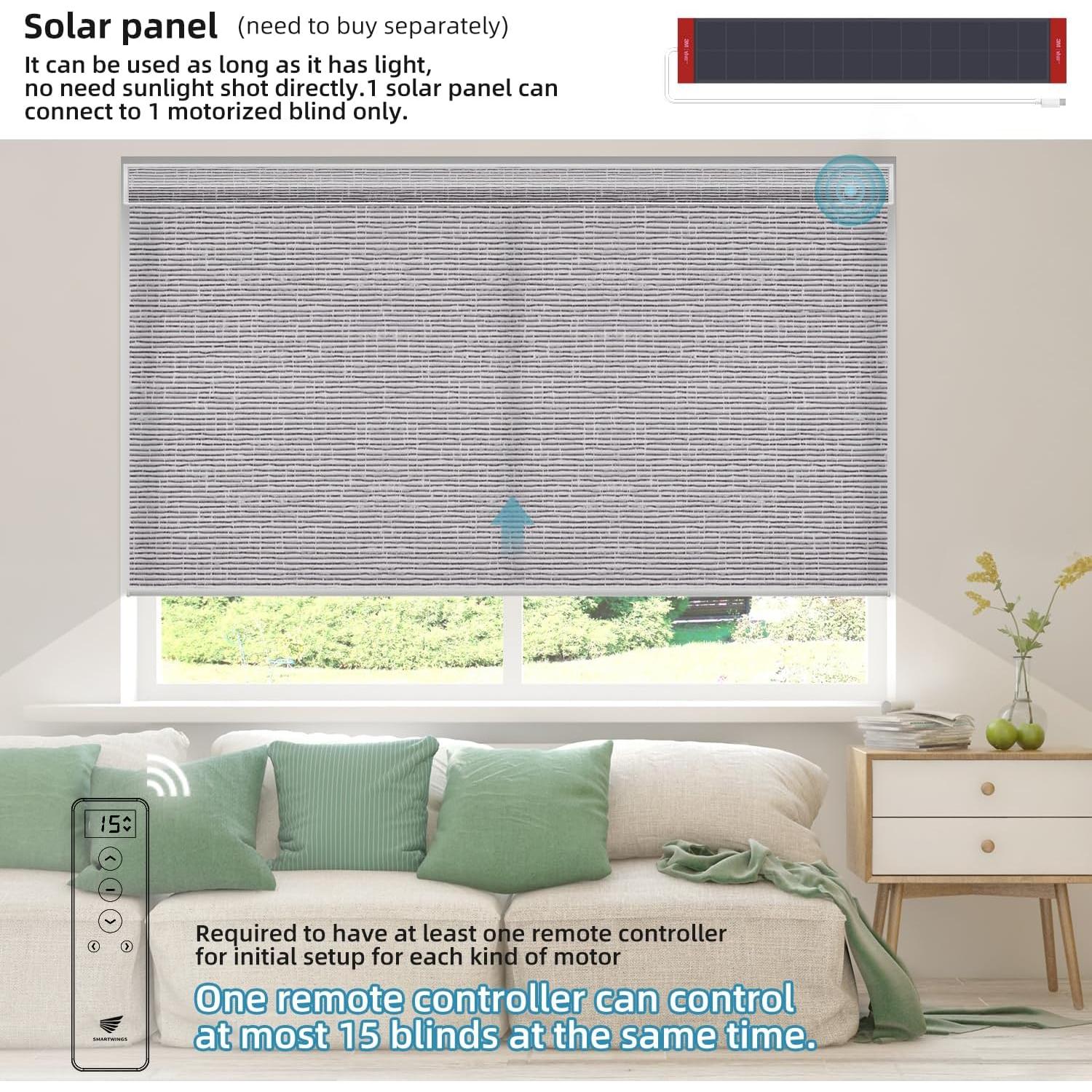 Persianas motorizadas SmartWings 70% oscurecimiento gris roca