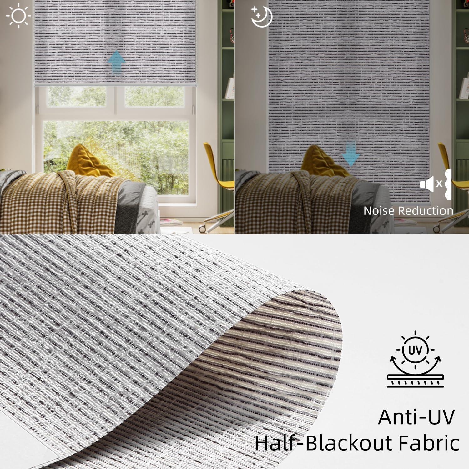 Persianas motorizadas SmartWings 70% oscurecimiento gris roca