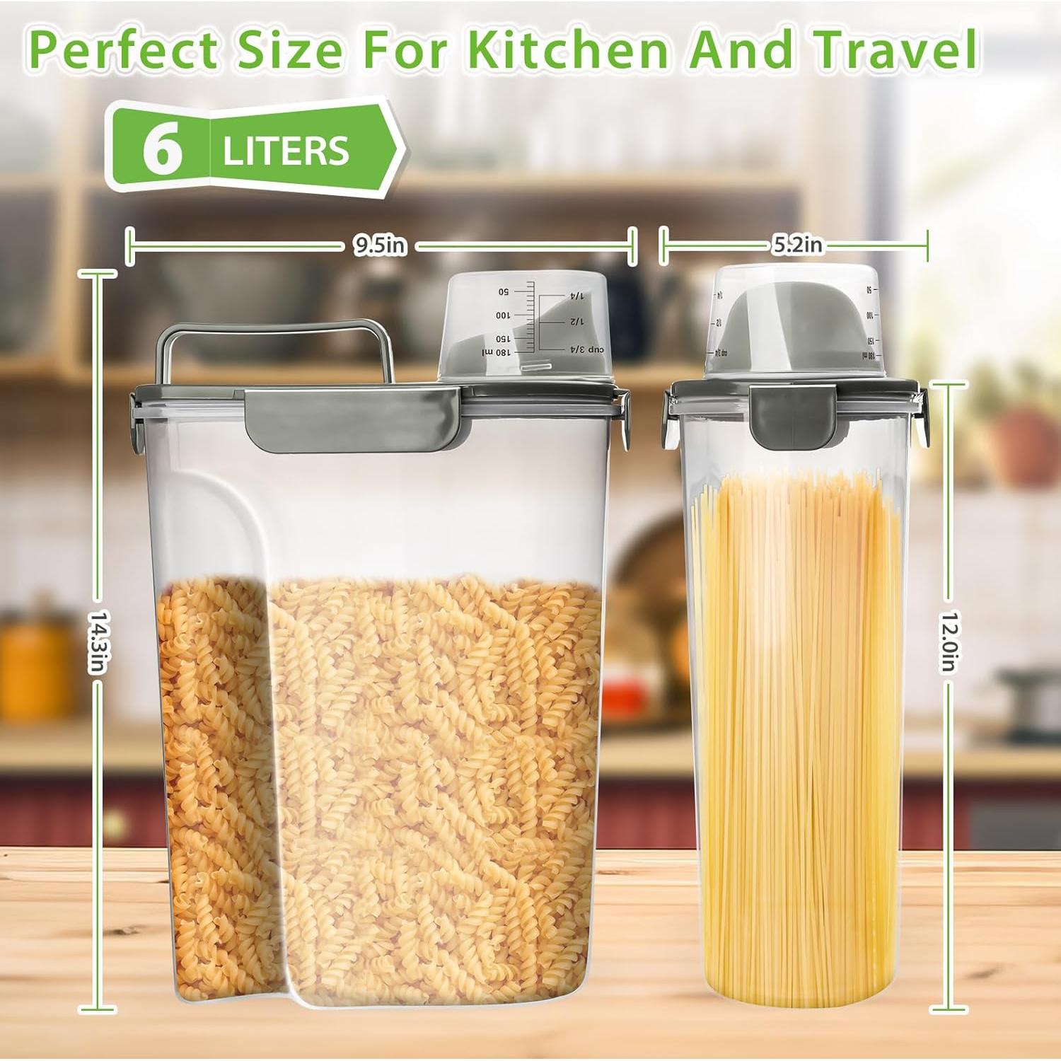 Contenedor de Almacenamiento de Alimentos Viretec 6L y 3L Gris