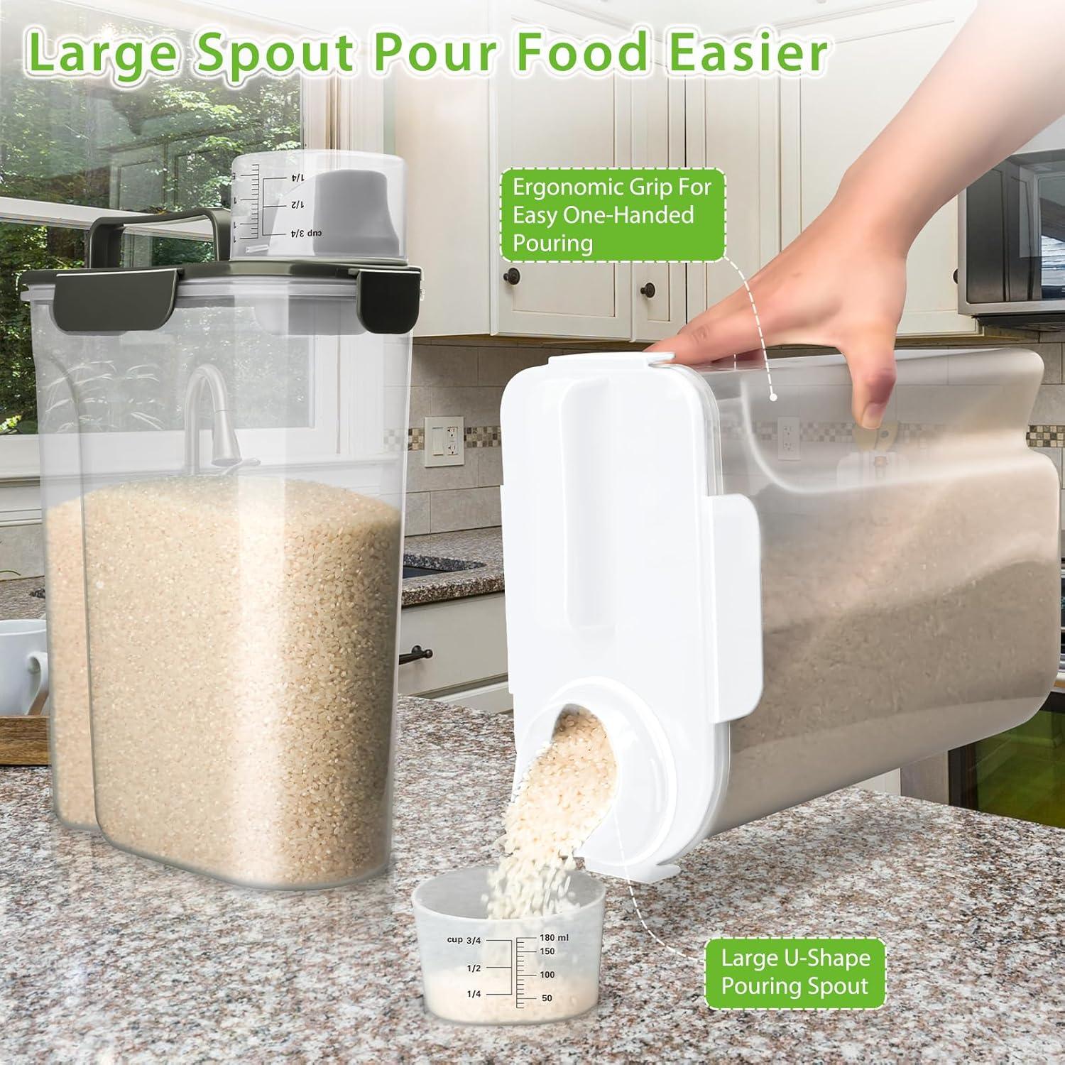 Contenedor de Almacenamiento de Alimentos Viretec 6L y 3L Gris