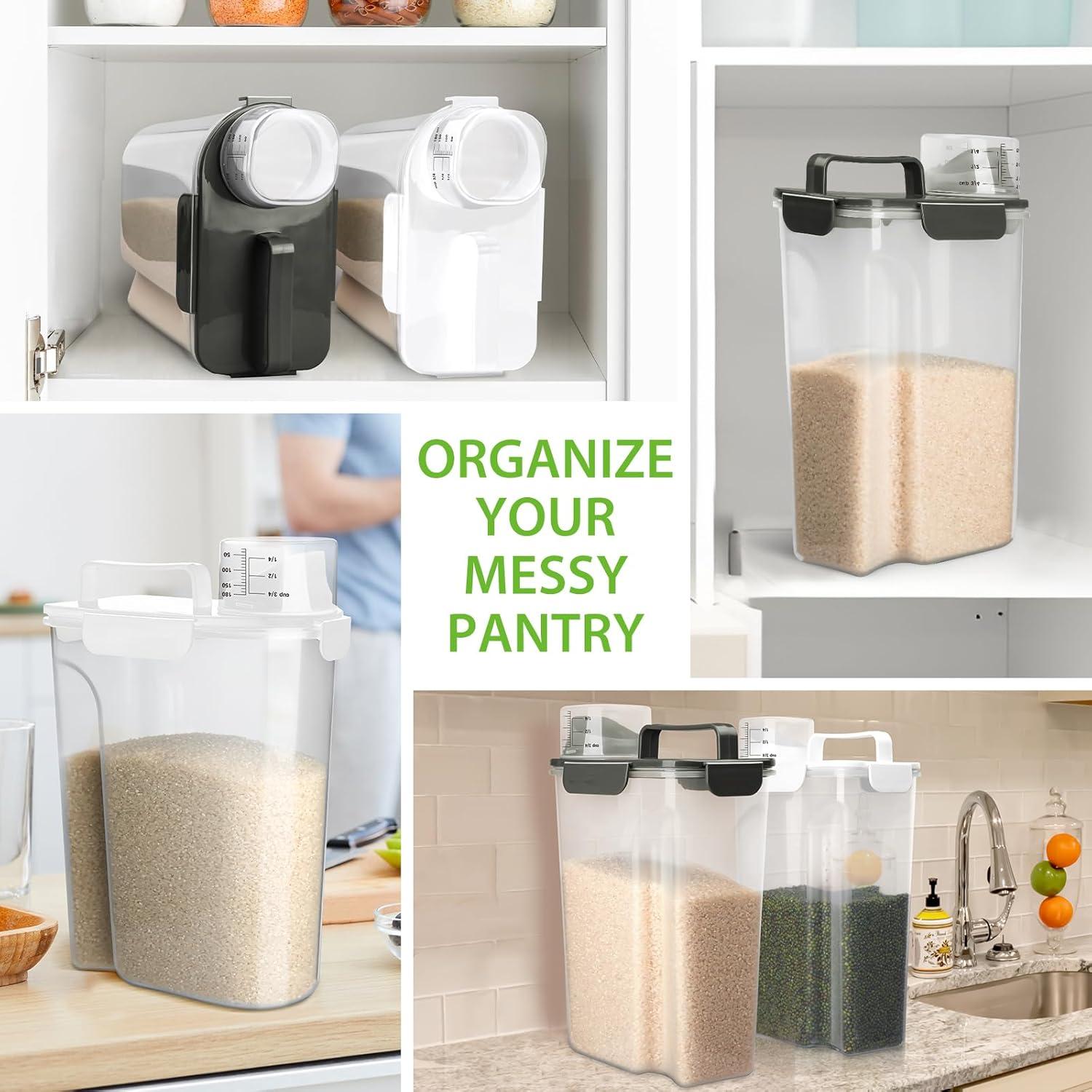 Contenedor de Almacenamiento de Alimentos Viretec 6L y 3L Gris