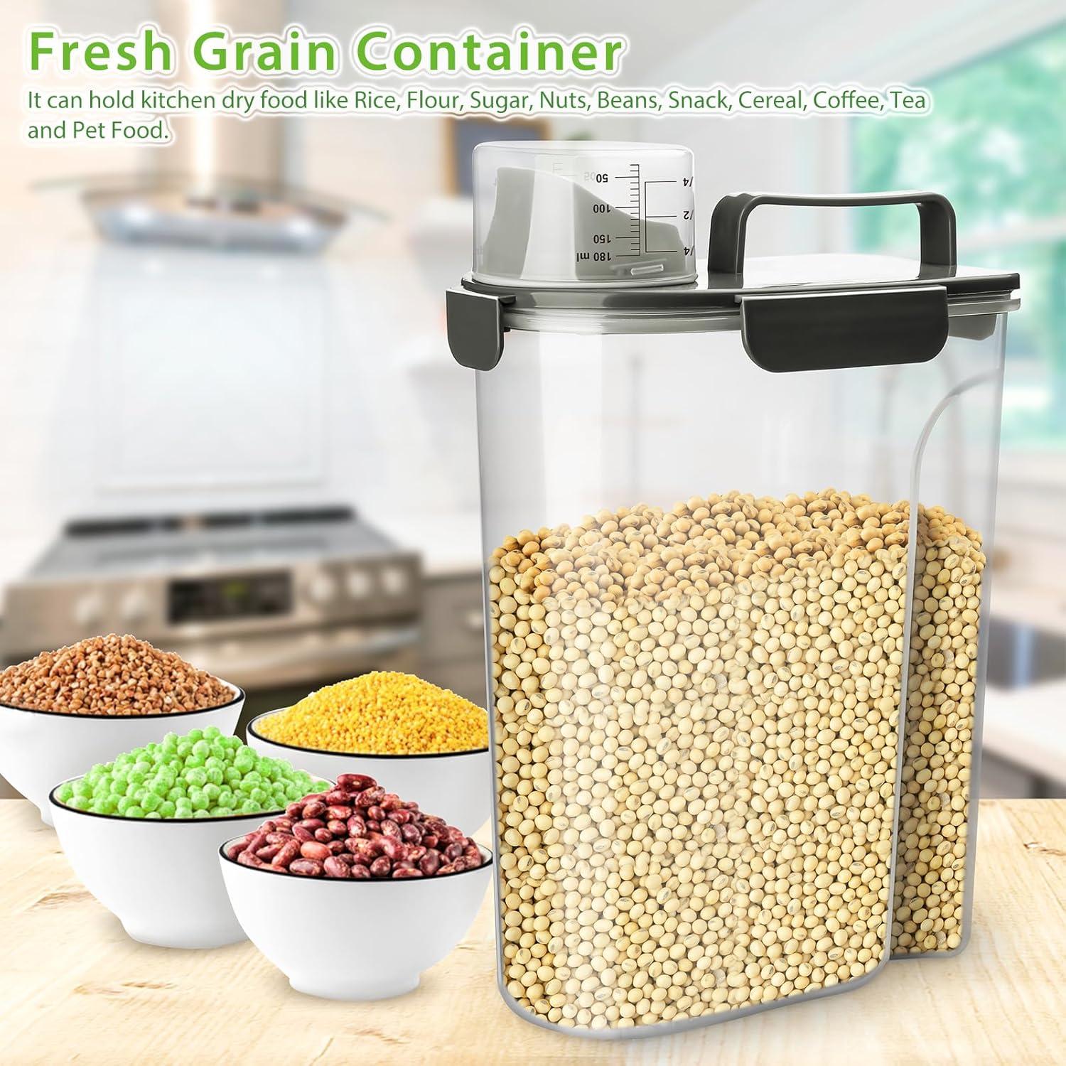 Contenedor de Almacenamiento de Alimentos Viretec 6L y 3L Gris