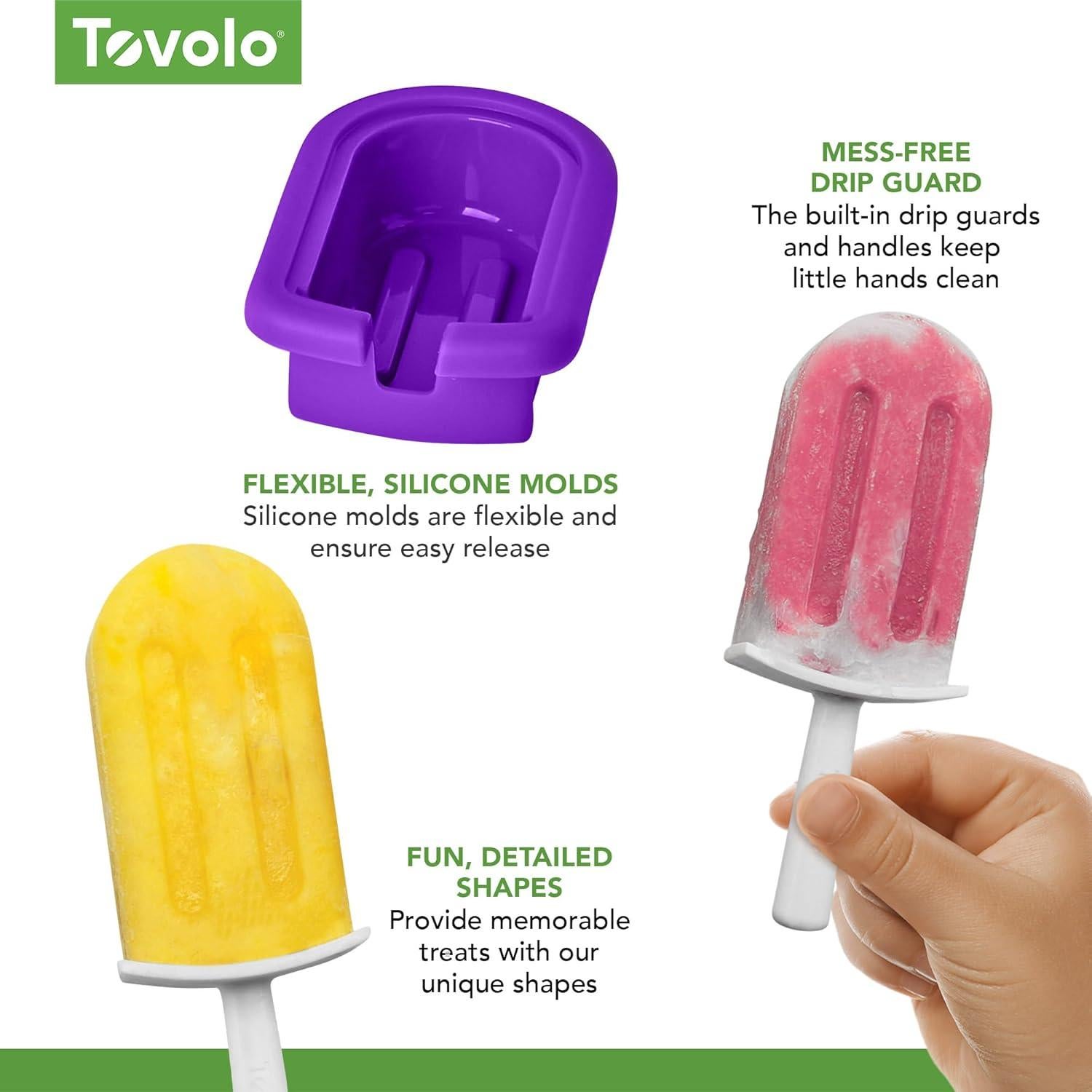 Moldes de Paletas de Silicona Tovolo Clásico - Paquete de 4