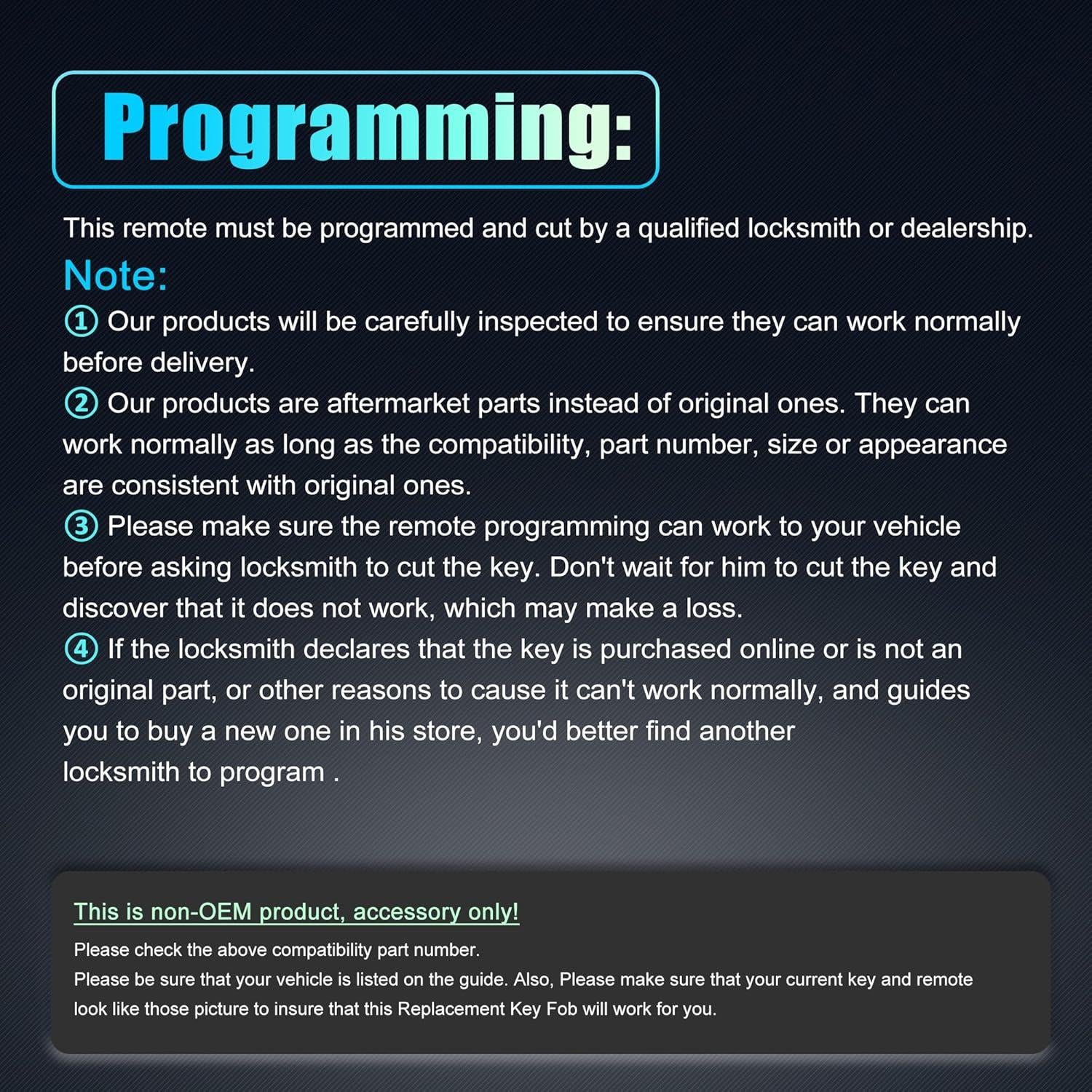 Llave Remota Sin Llave X AUTOHAUX GQ43VT17T 4 Botones Jeep/Dodge/Chrysler