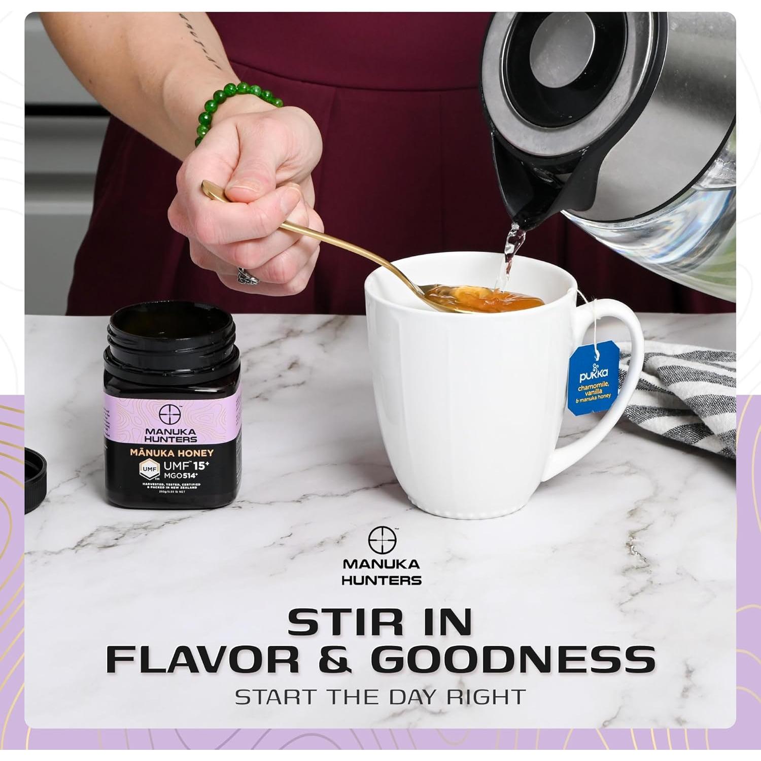 Miel de Manuka Hunters UMF 15+ 250g - Endulzante Natural Puro