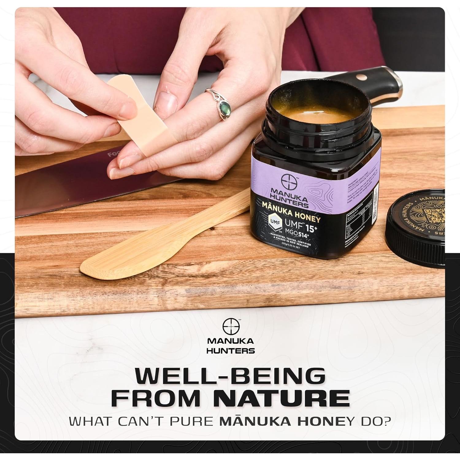 Miel de Manuka Hunters UMF 15+ 250g - Endulzante Natural Puro