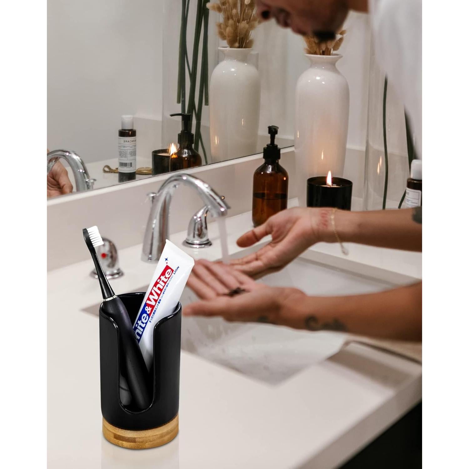 Dispensador de Tazas de Cerámica Viosuniu 5 oz Negro