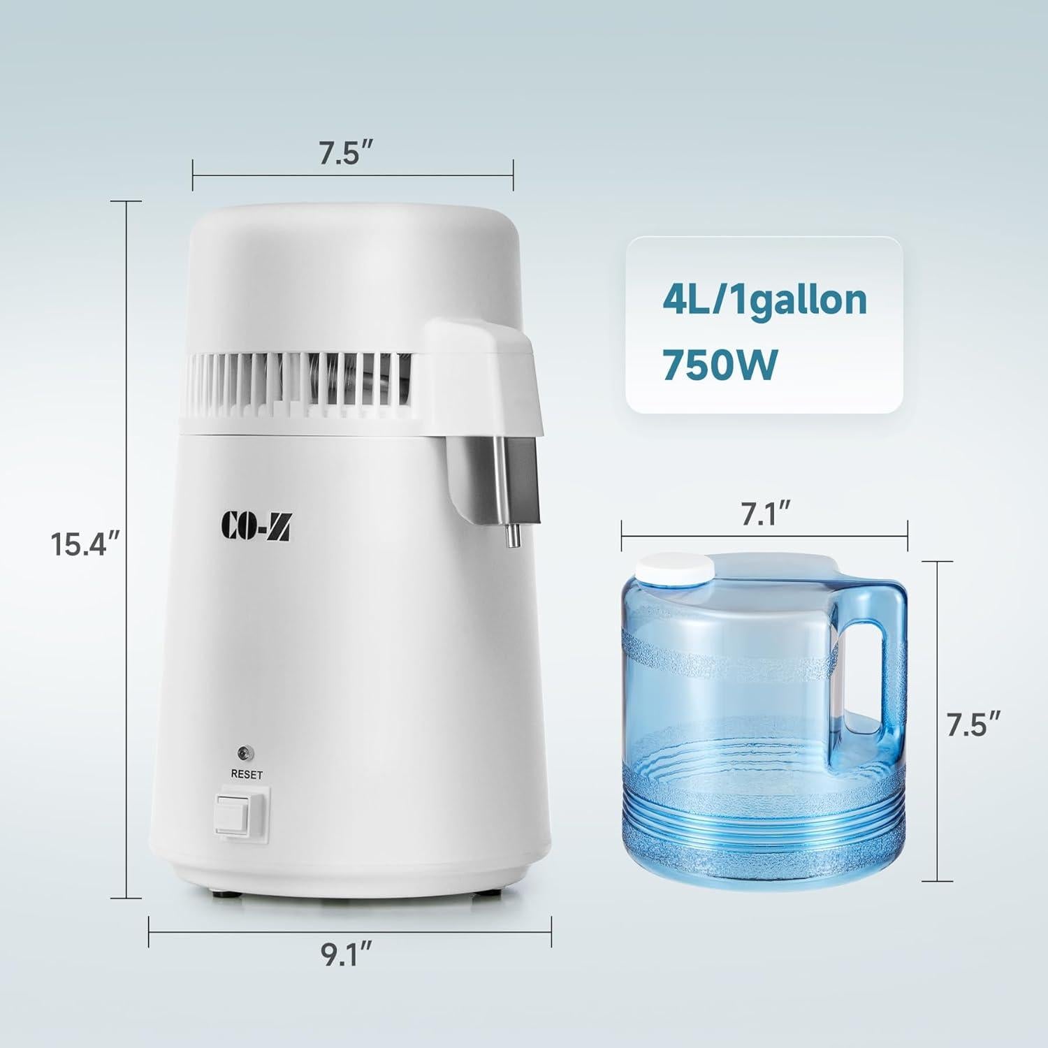 Destilador de Agua CO-Z 4L Purificador de Escritorio