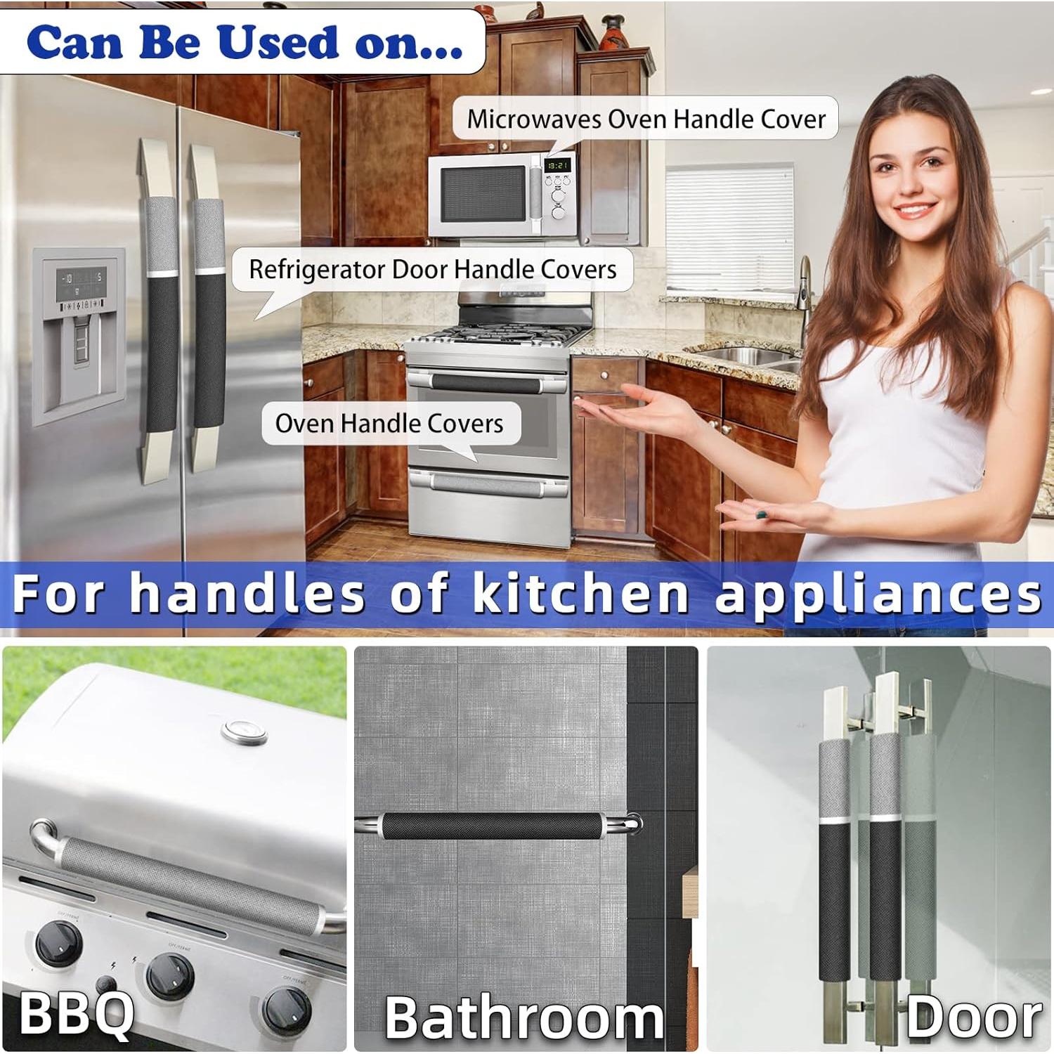 Cubiertas de Manijas de Refrigerador MRKG - Juego de 6 Piezas