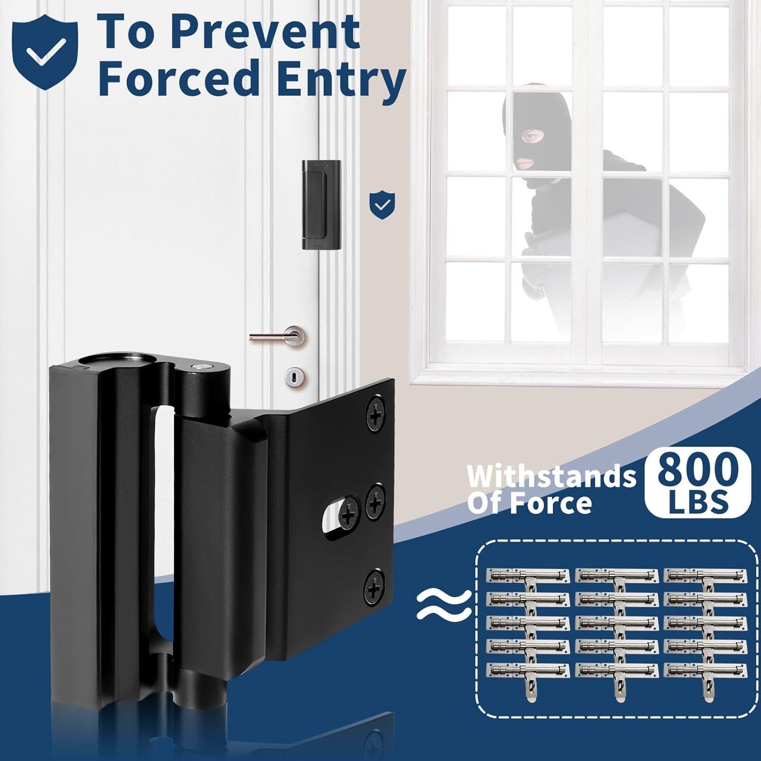 Cerraduras de Refuerzo de Puerta Lvyesea 3 Pcs Seguridad Infantil