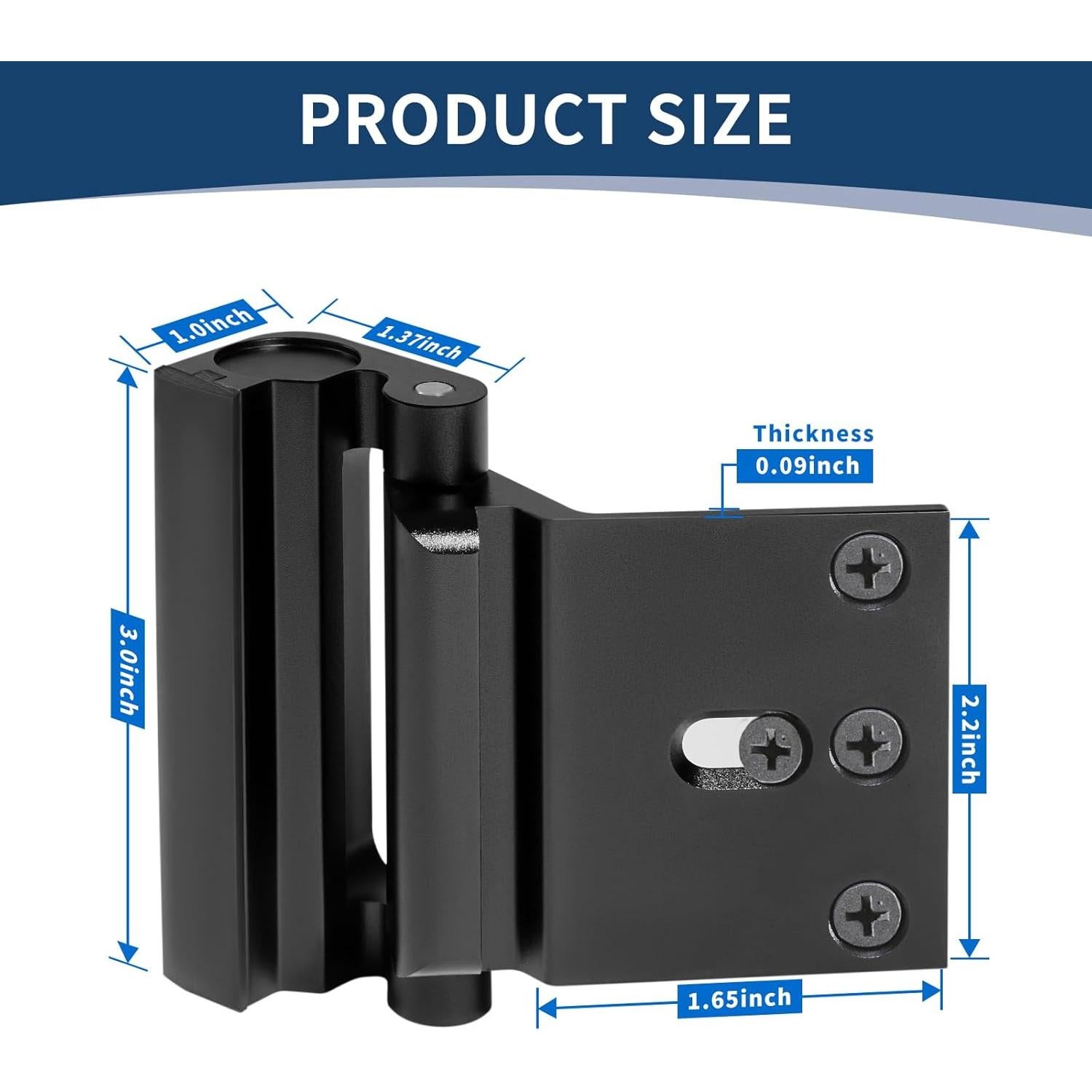 Cerraduras de Refuerzo de Puerta Lvyesea 3 Pcs Seguridad Infantil