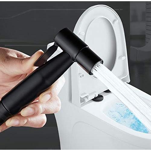 Rociador de Bidet de Mano Fat-Cattie Acero Inoxidable Negro
