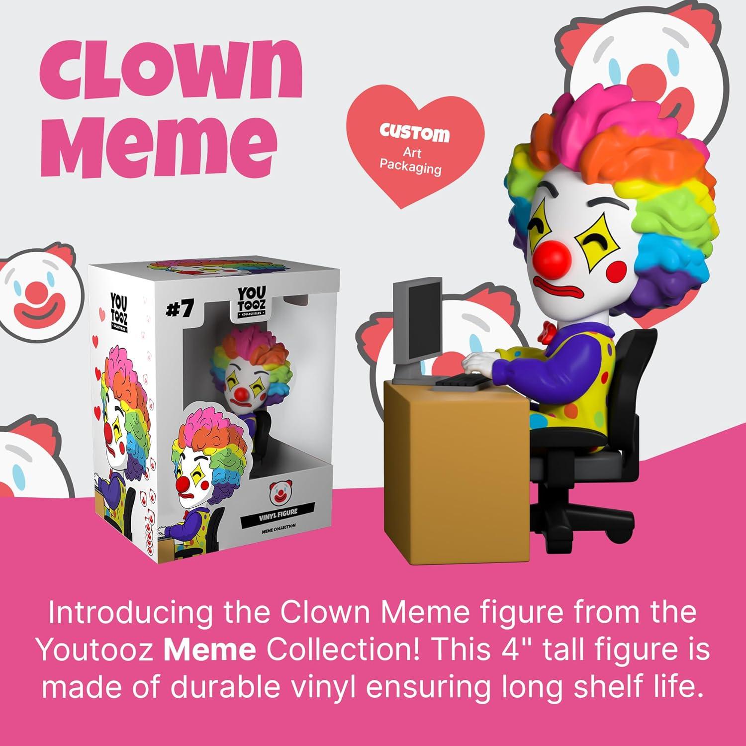 Figura de Vinilo Meme de Payaso Youtooz 10 cm Colección