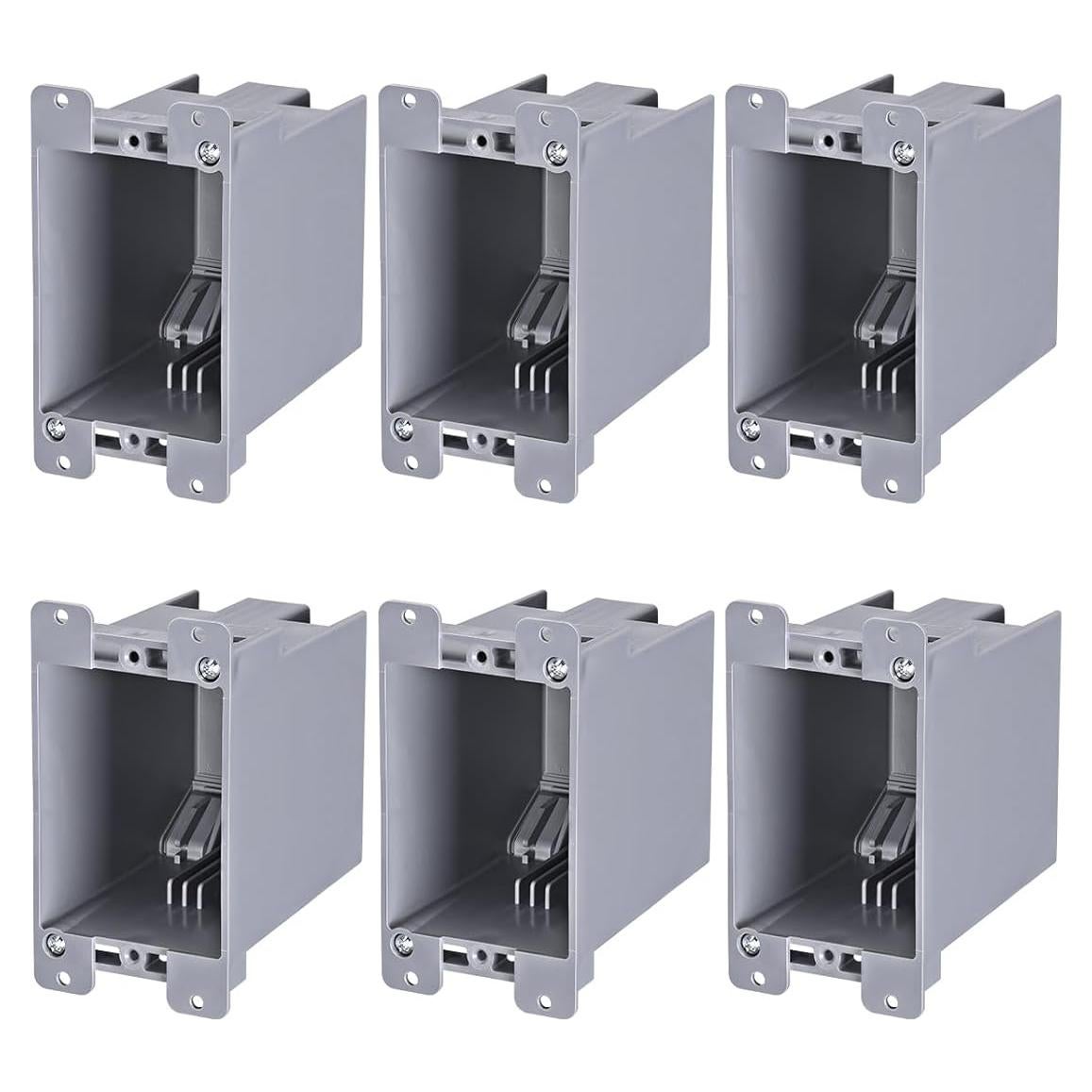 Caja de Salida Eléctrica LEONLITE 20 Pulgadas Cúbicas PVC - 6 Unidades