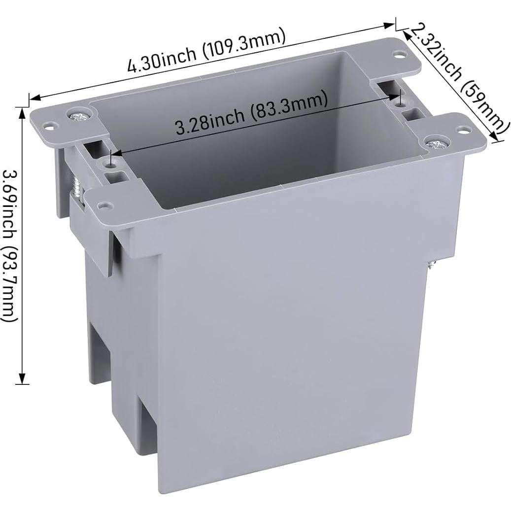 Caja de Salida Eléctrica LEONLITE 20 Pulgadas Cúbicas PVC - 6 Unidades