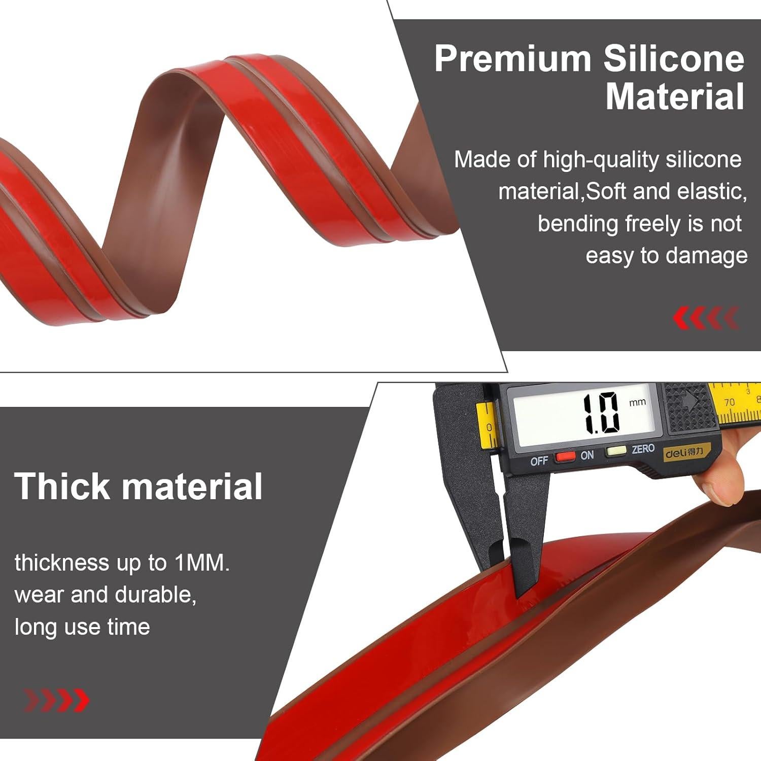 Tira de Sello de Silicona Benory 6.1m para Puertas y Ventanas