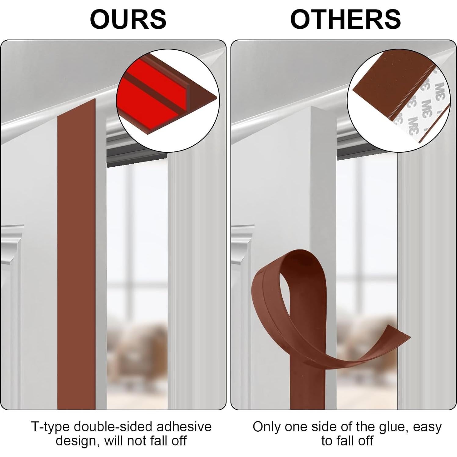 Tira de Sello de Silicona Benory 6.1m para Puertas y Ventanas