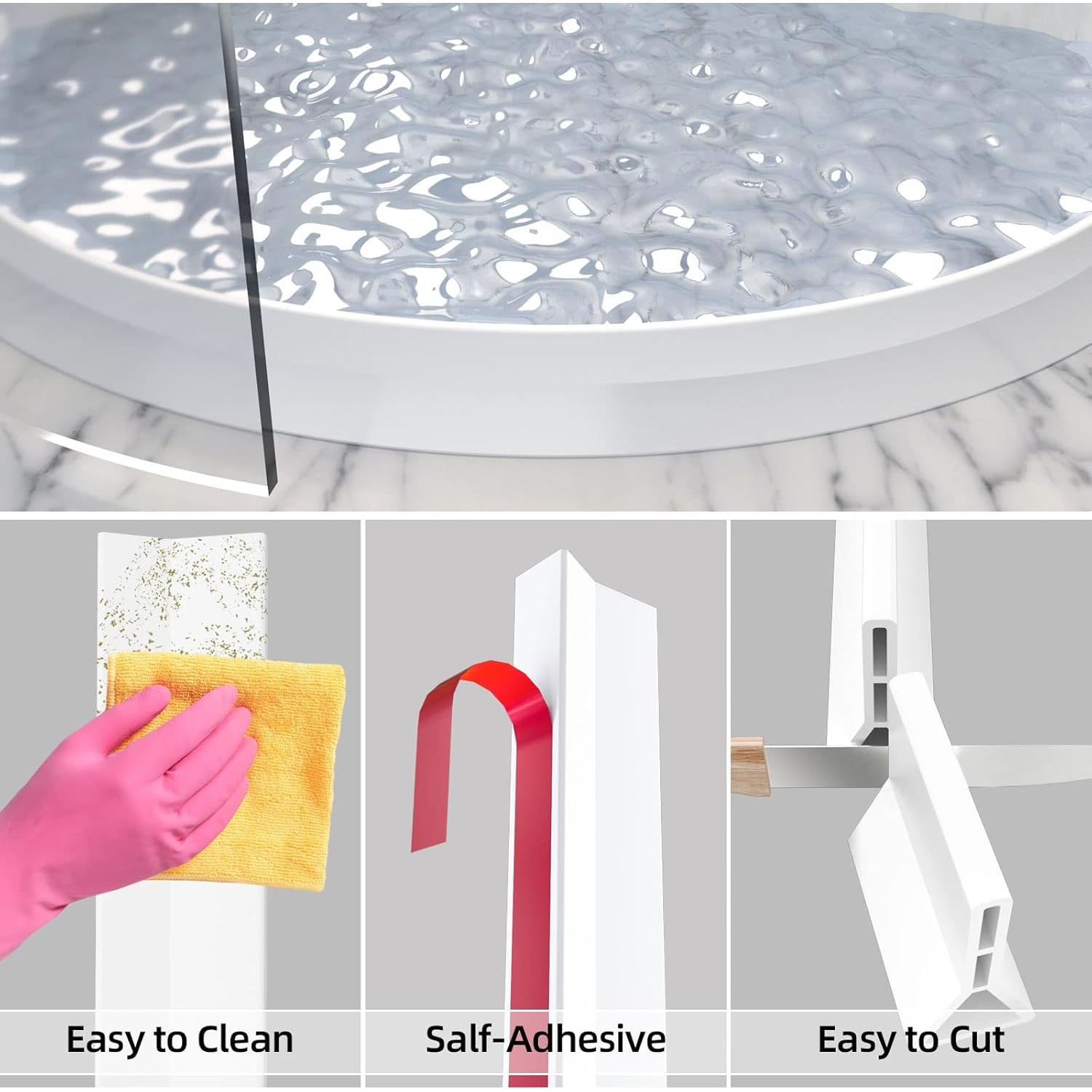 Umbral de Ducha Duzzy 1.01 kg 39" Blanco Silicona