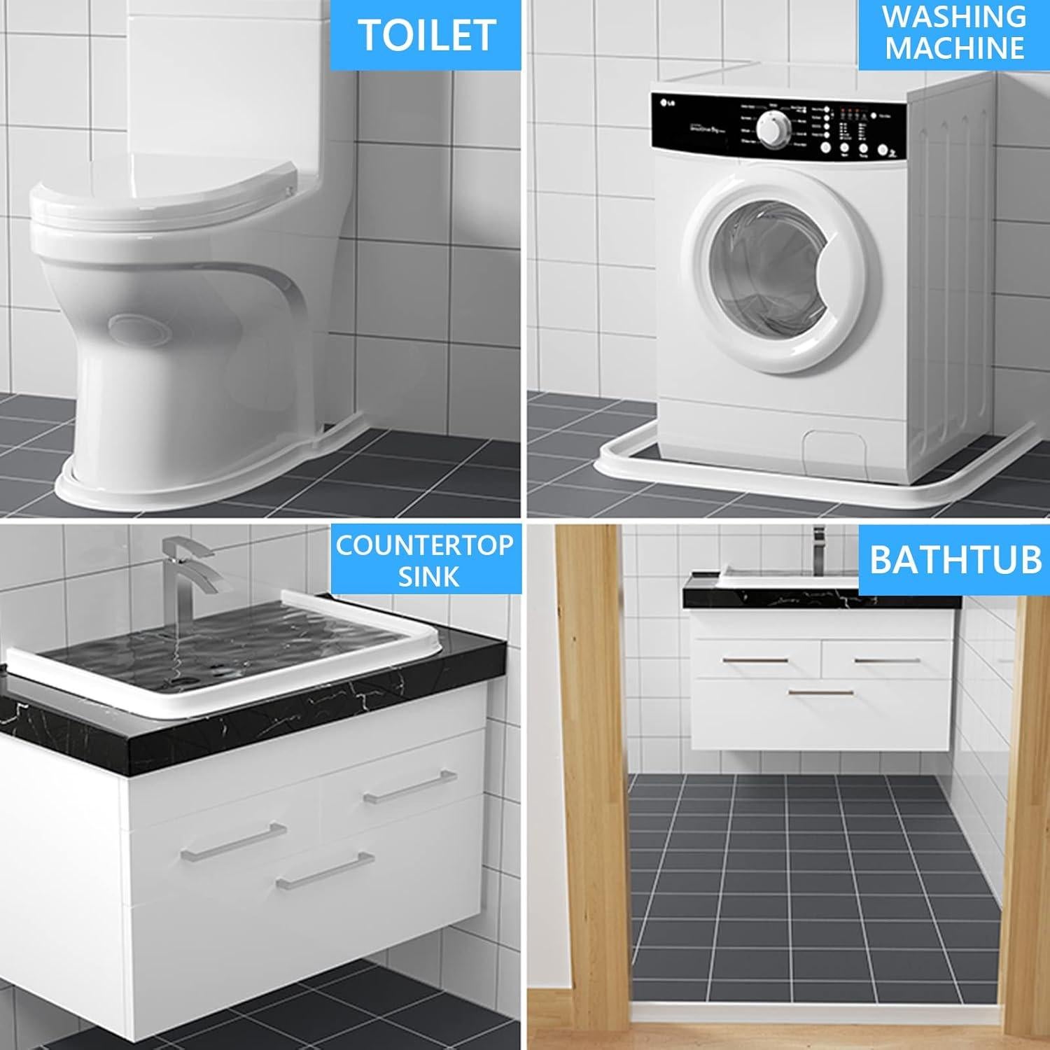 Umbral de Ducha Duzzy 1.01 kg 39" Blanco Silicona