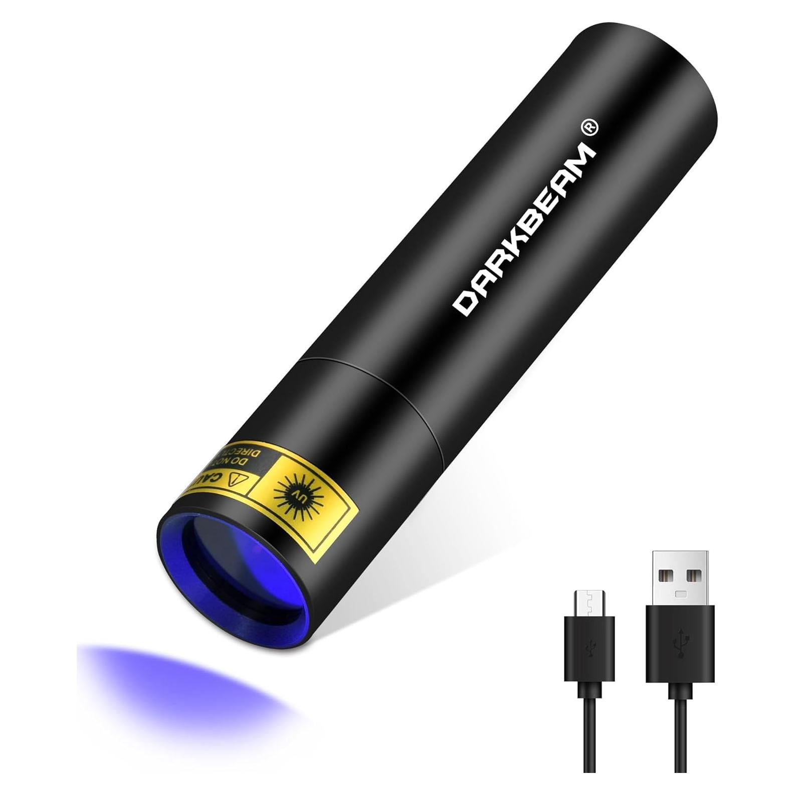 Linterna UV 365nm DARKBEAM Mini LED Recargable USB -C
