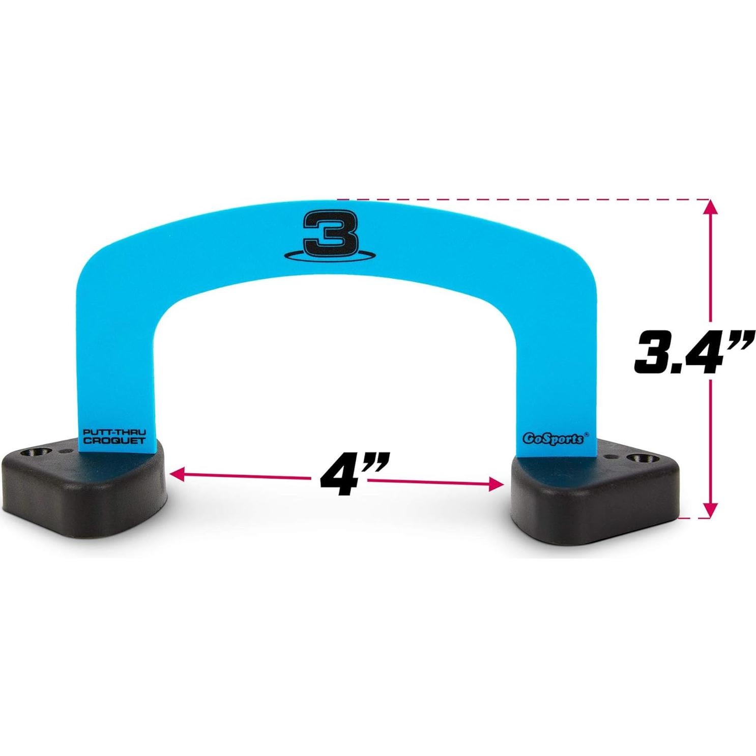 Juego de Golf Putt-Thru Croquet GoSports - 9 Puertas, 4 Pelotas