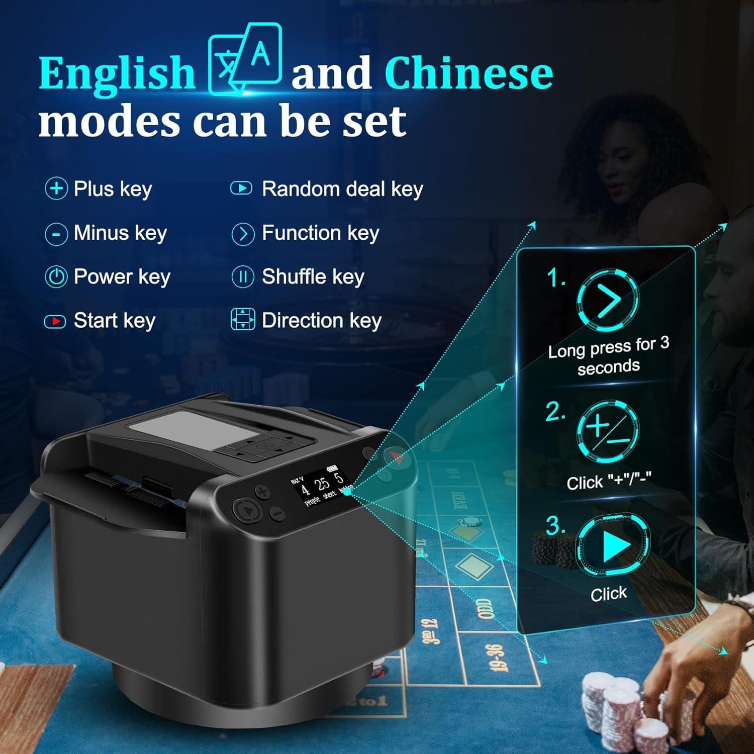 Barajador y Repartidor Automático Magam 12 Jugadores 360°