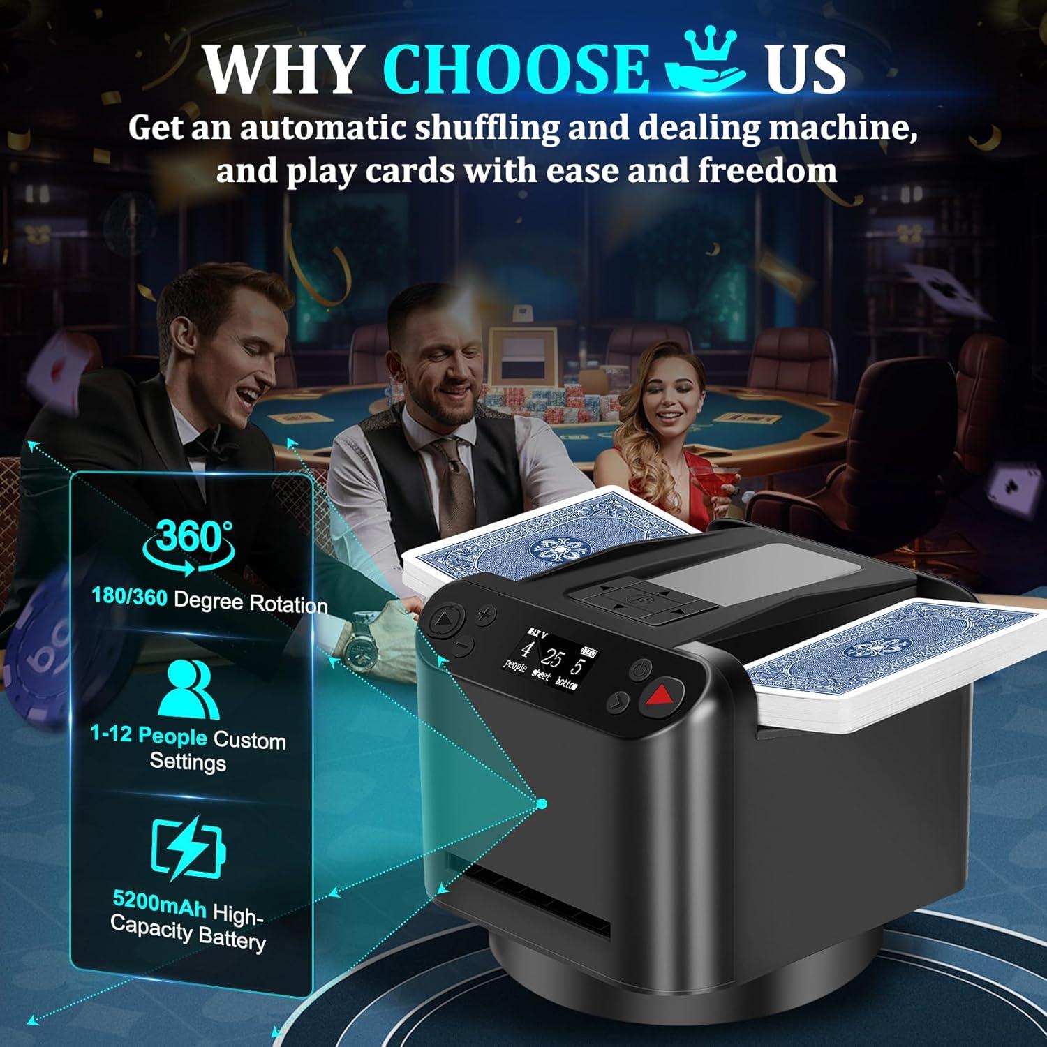 Barajador y Repartidor Automático Magam 12 Jugadores 360°