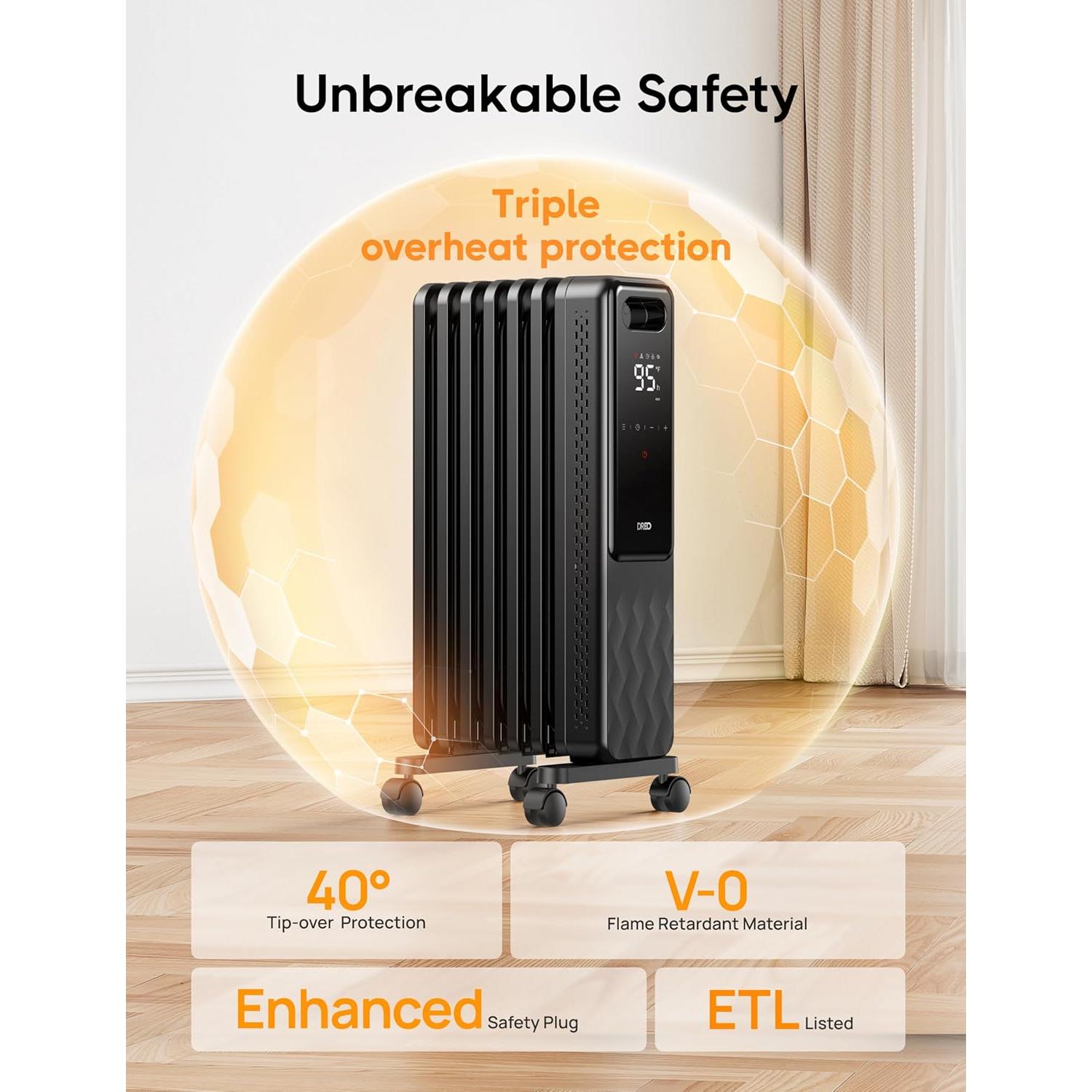 Calefactor de aceite Dreo DR-HSH010 1500W con control remoto