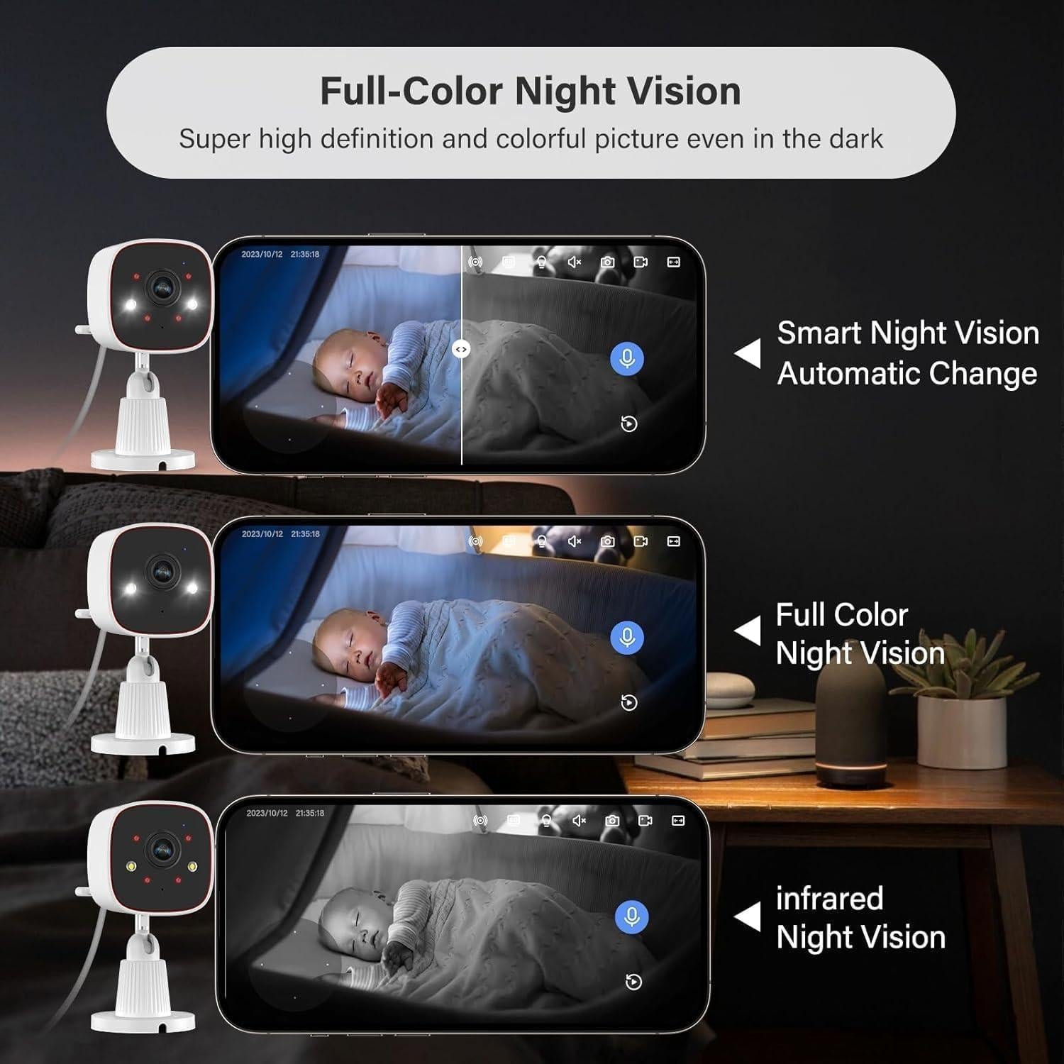 Cámara de Seguridad Exterior Jennov 2K WiFi IP66 4 Piezas