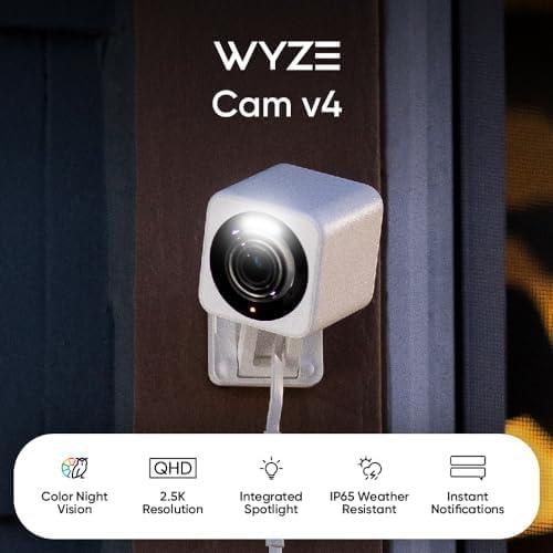 Cámara de Seguridad WYZE v4 2.5K WiFi Interior/Exterior