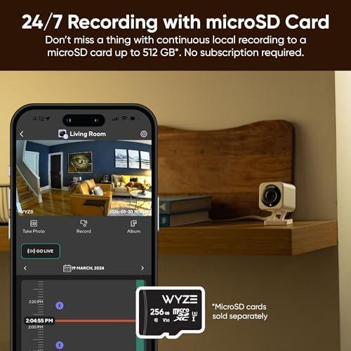 Cámara de Seguridad WYZE v4 2.5K WiFi Interior/Exterior