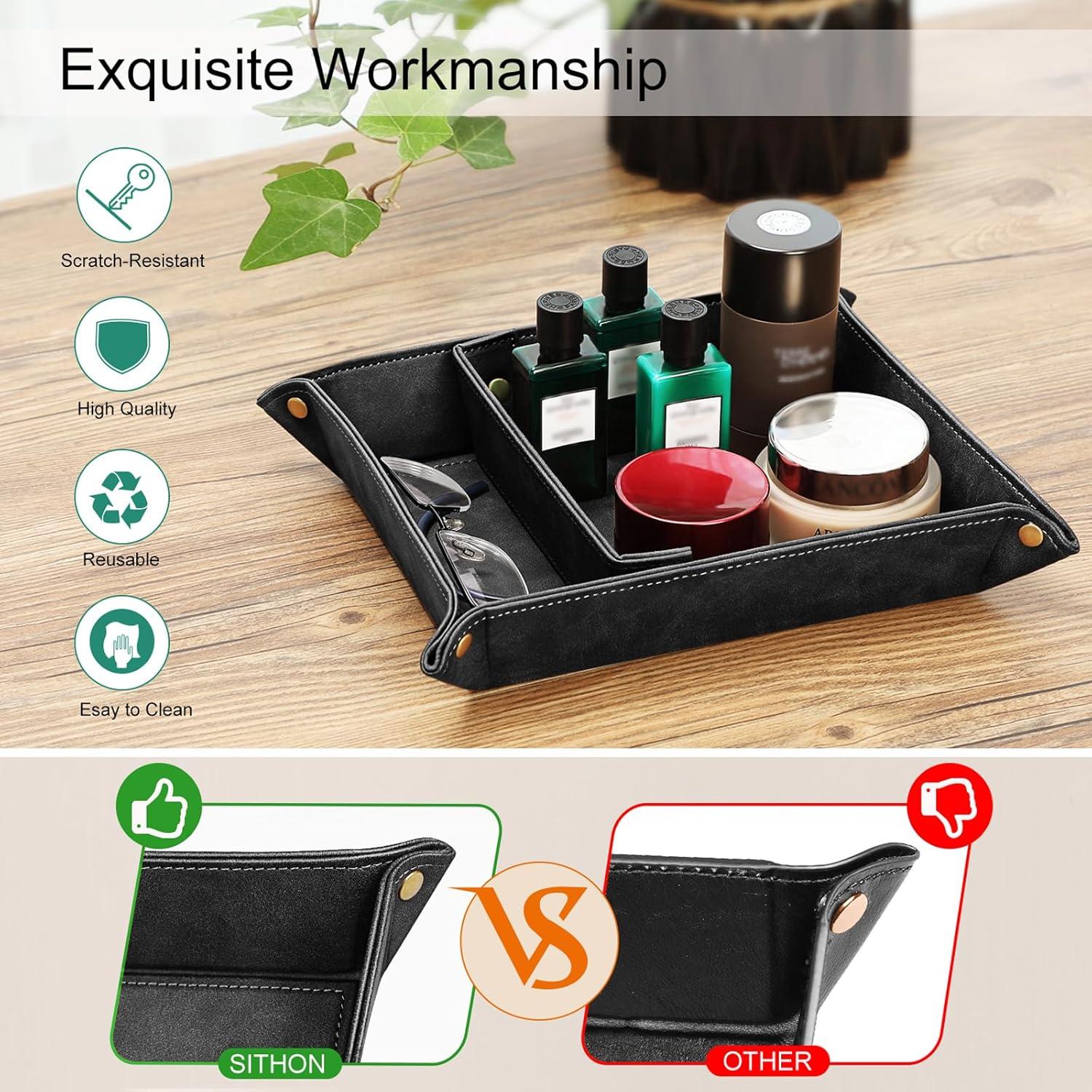 Bandeja Organizador de Escritorio SITHON Plegable 2 Compartimentos