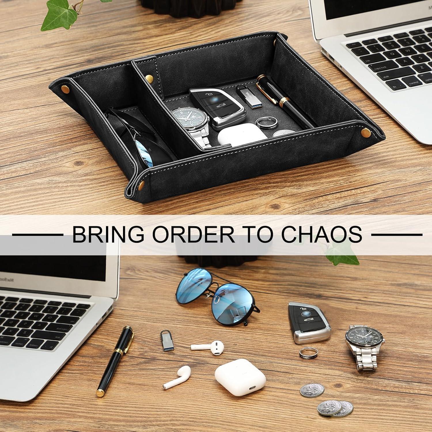 Bandeja Organizador de Escritorio SITHON Plegable 2 Compartimentos