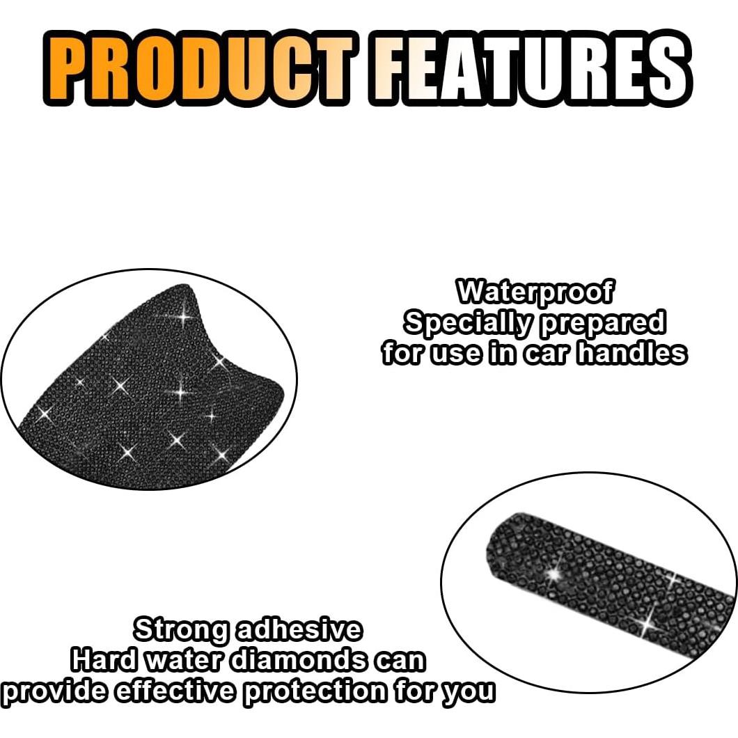 10 Piezas Pegatinas Antirayaduras para Manijas de Puerta JOYCOURT