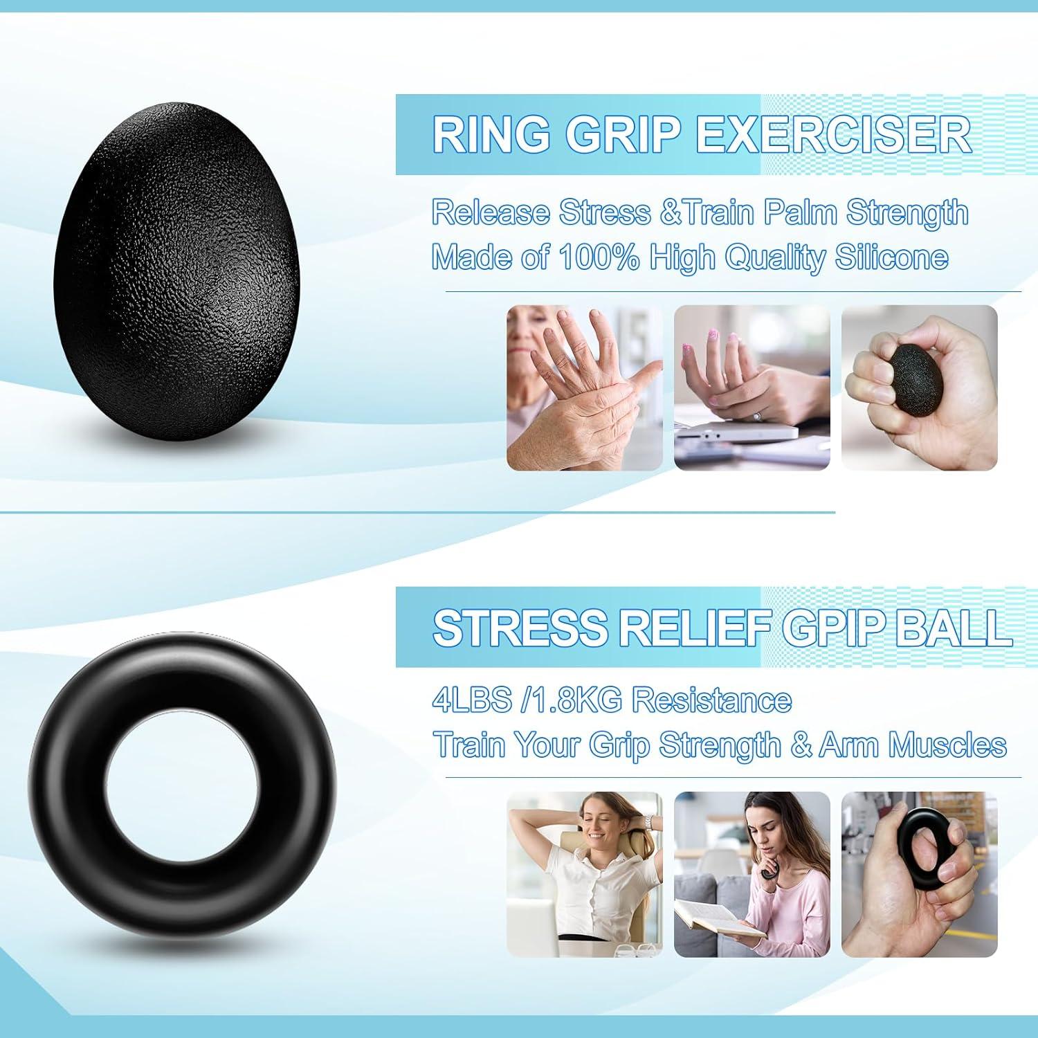 Kit de Entrenador de Fuerza de Agarre ACOTANT 5 Piezas