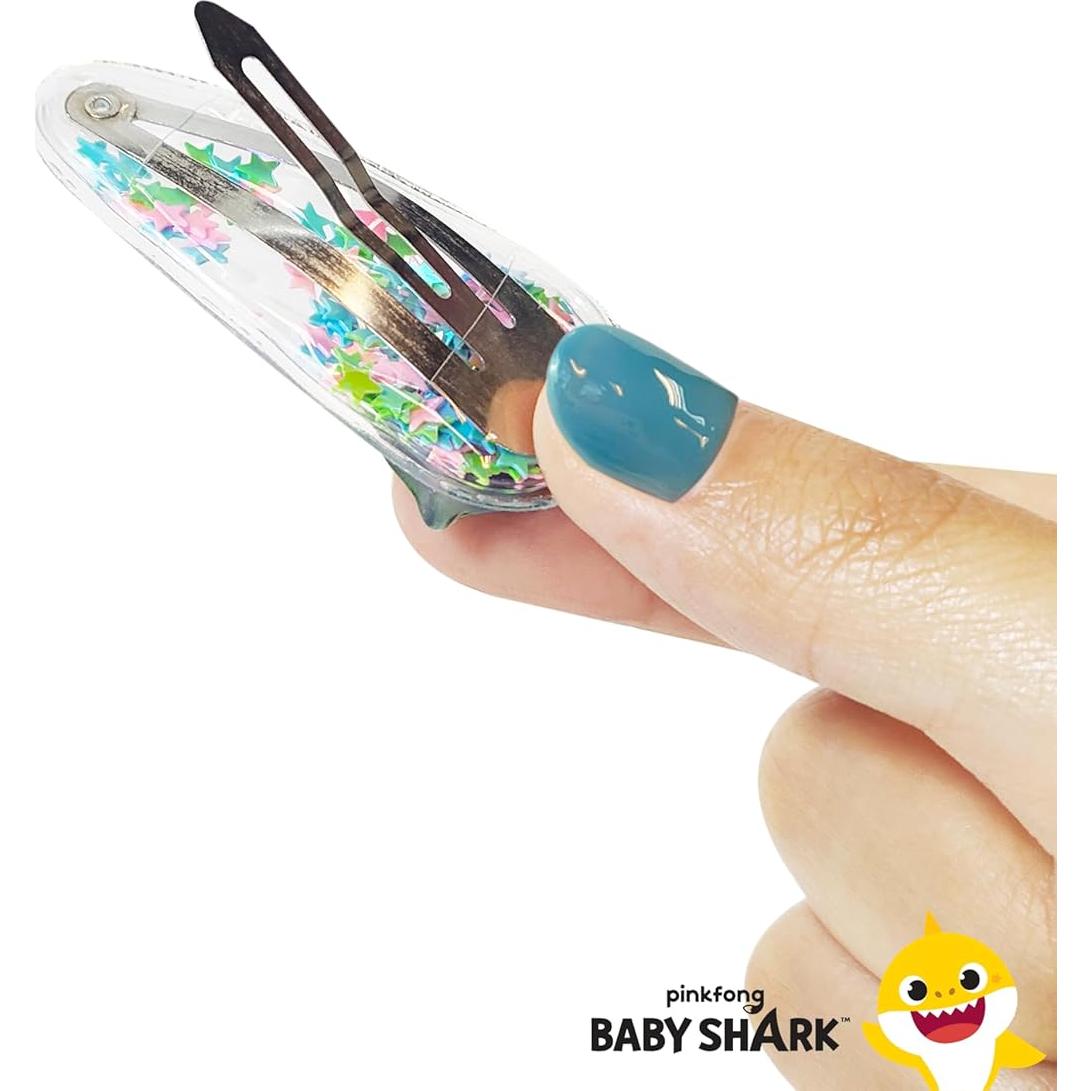 Clips de Cabello Baby Shark H.E.R. 6 Piezas Multicolor