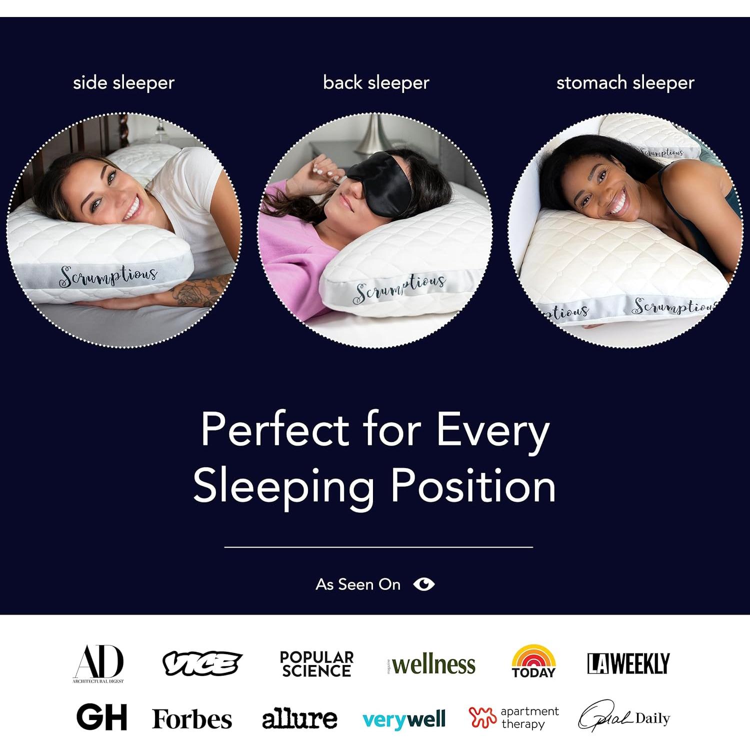 Almohada de Enfriamiento Honeydew Queen para Dormir de Lado