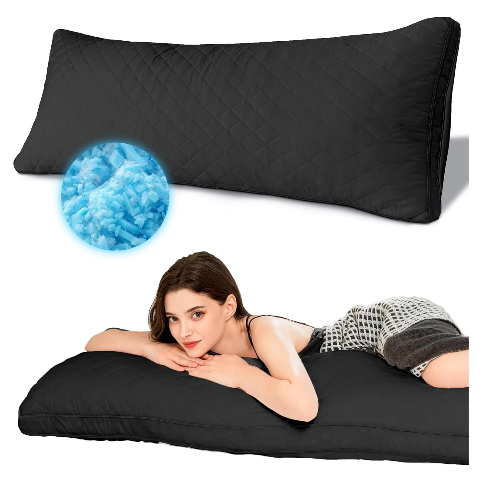 Almohada Corporal Ubauba de Espuma Memoria 50.8x137.2 cm Negra