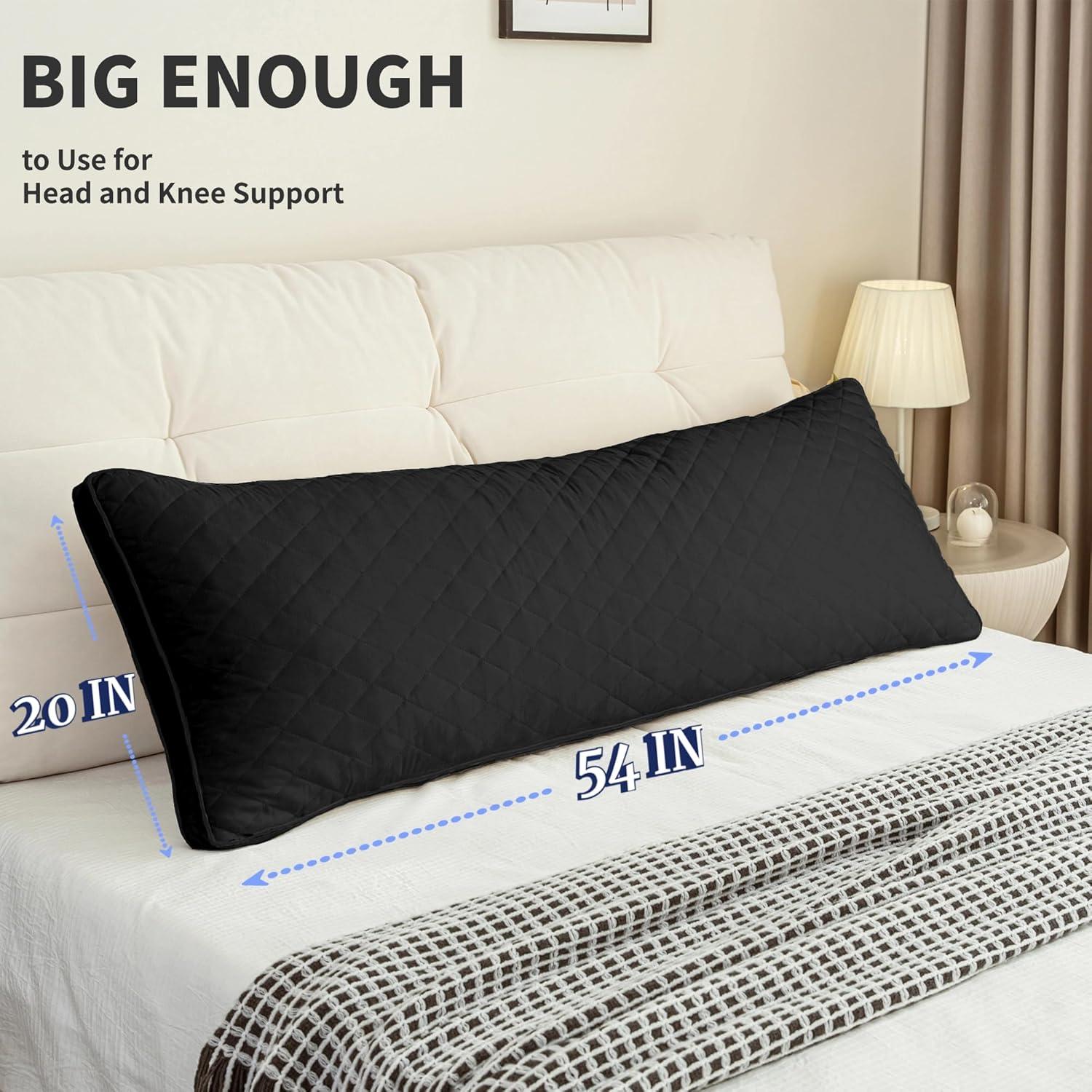 Almohada Corporal Ubauba de Espuma Memoria 50.8x137.2 cm Negra