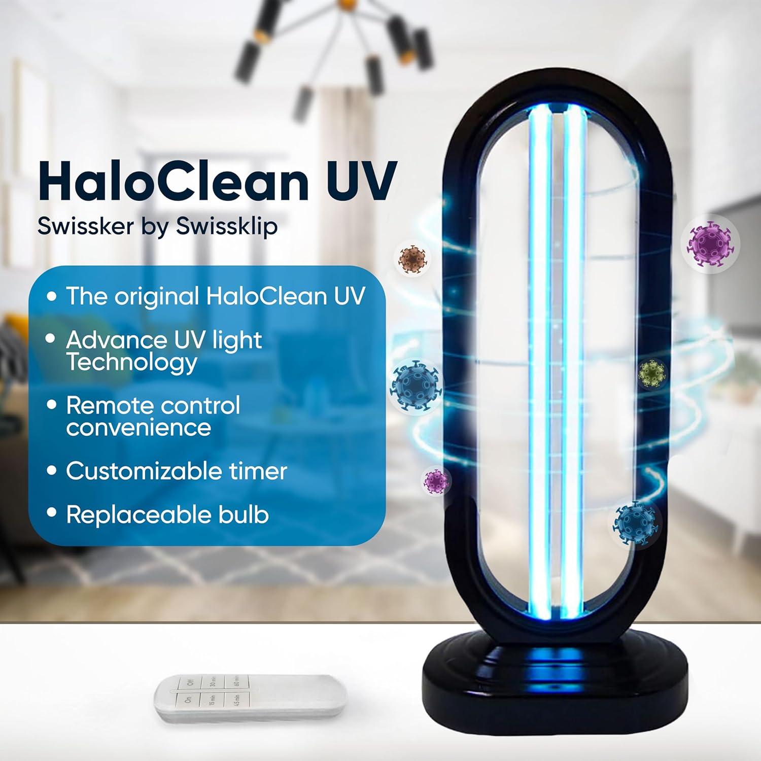 Desinfectante UV Swissklip HaloClean, 38W, Control Remoto