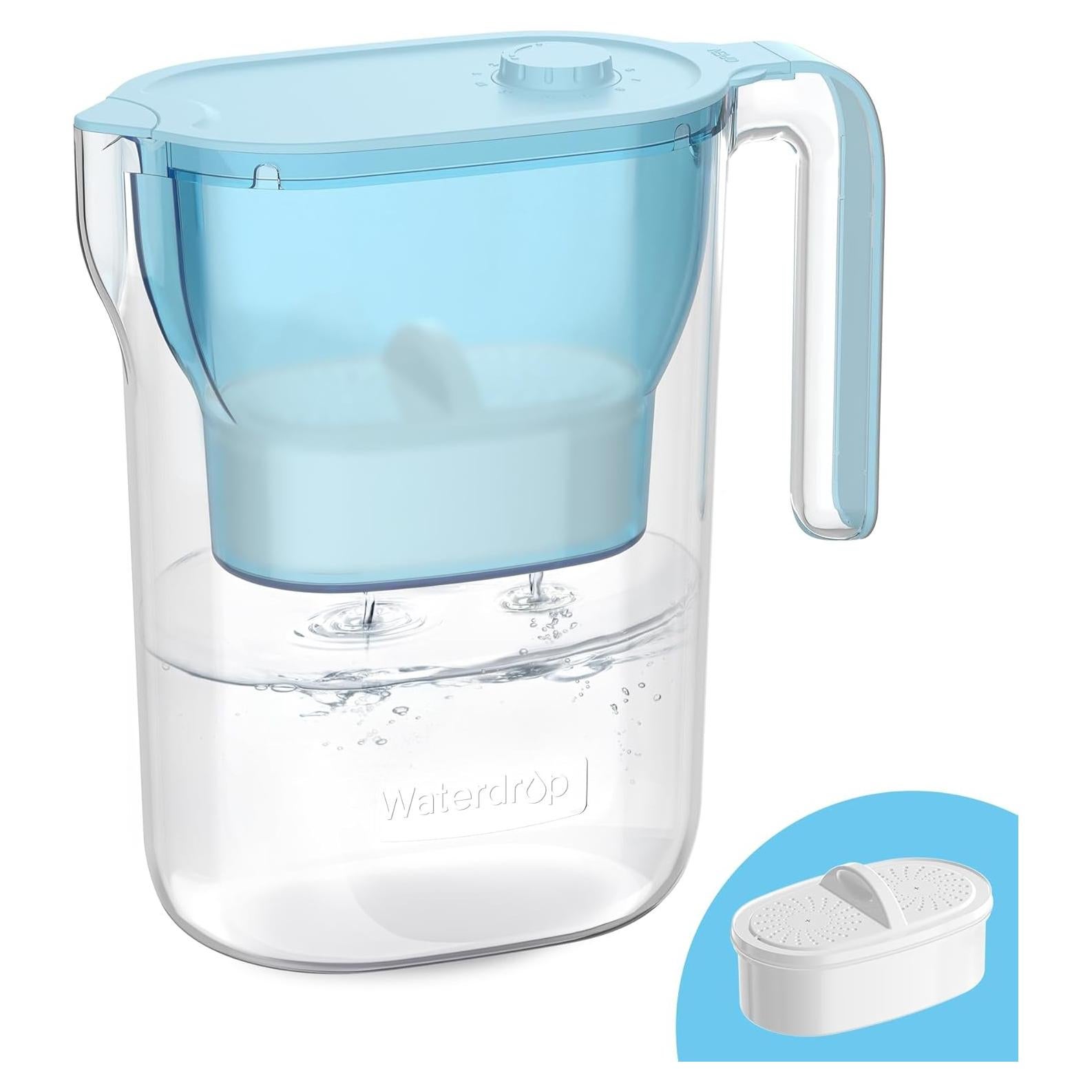 Jarra de Filtro de Agua Waterdrop WD-PT-05B-L 7 Tazas Azul