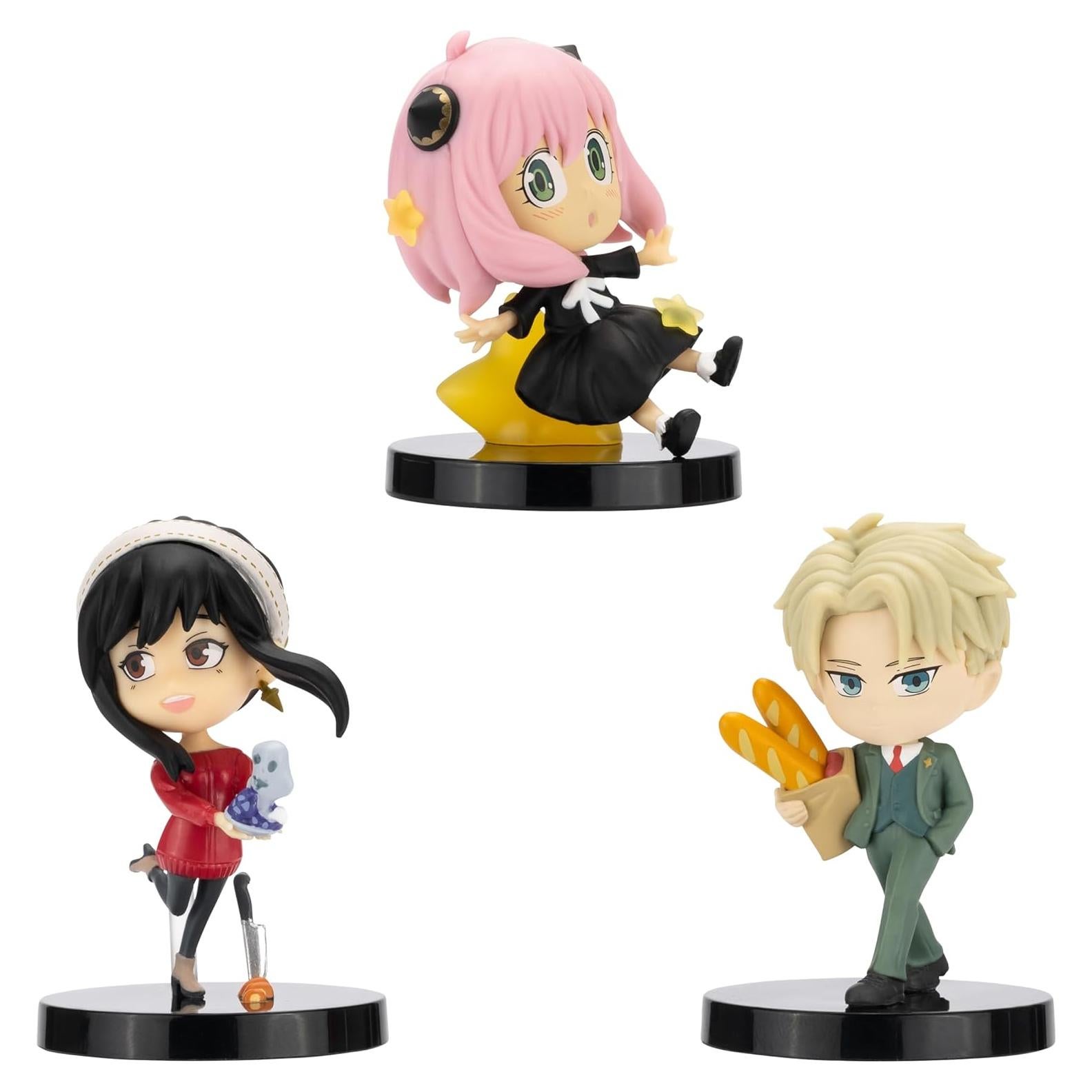 Paquete 3 Figuras Chibi SPYxFAMILY Total Anime 5 cm