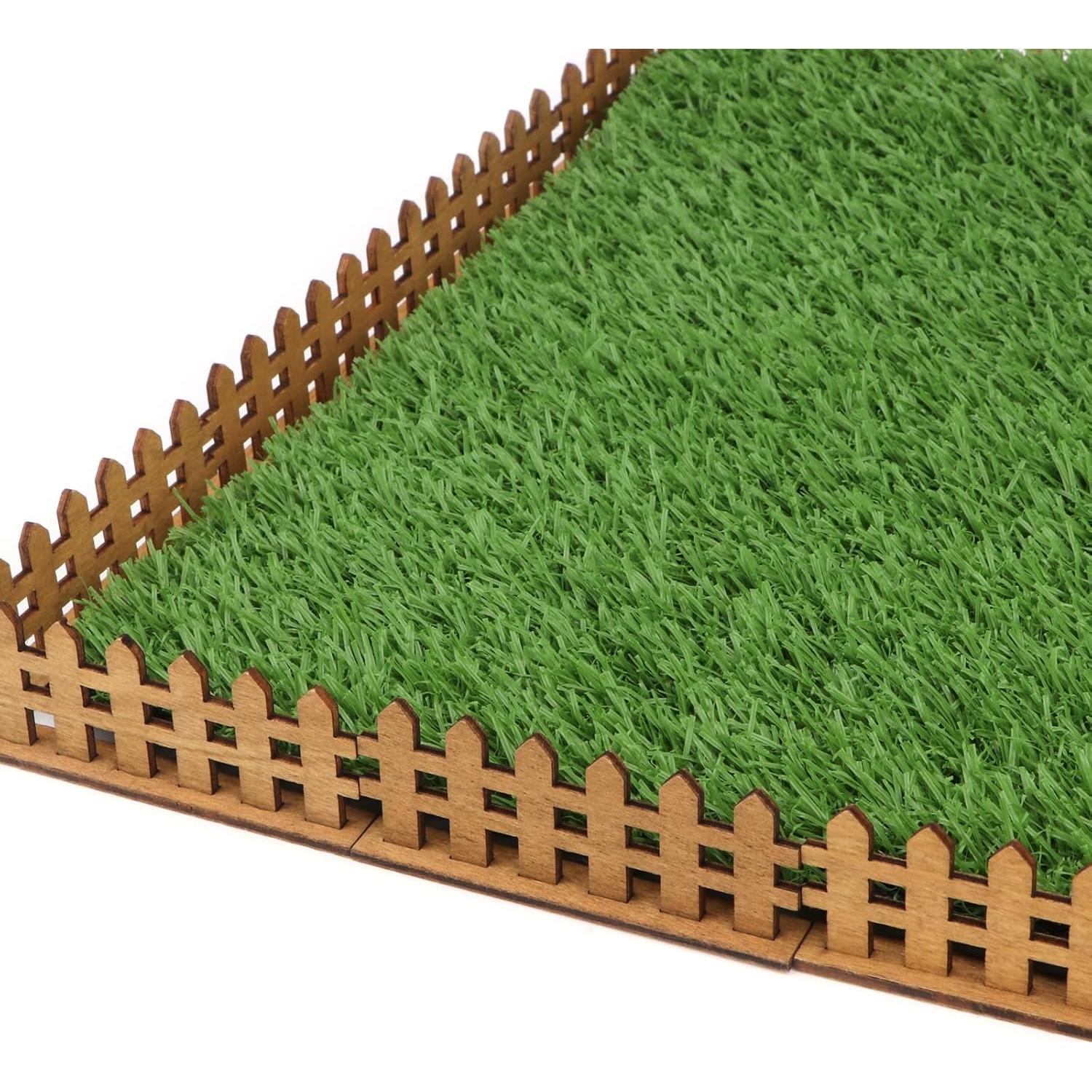 Cerca de Jardín Miniatura Cutemini 8 Piezas Madera 8x3 cm