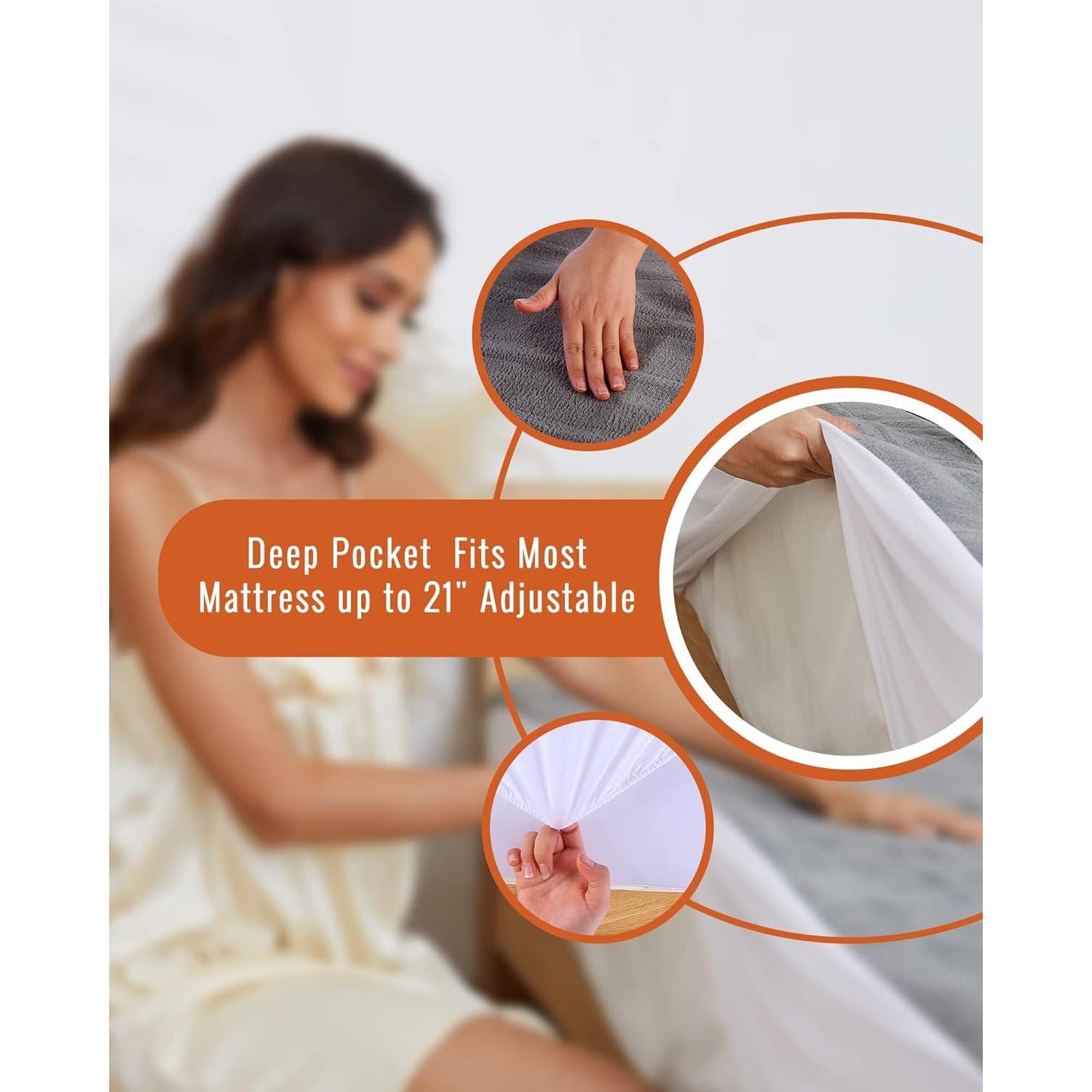 Almohadilla Eléctrica YAKEE Individual 99x191cm Gris Franela